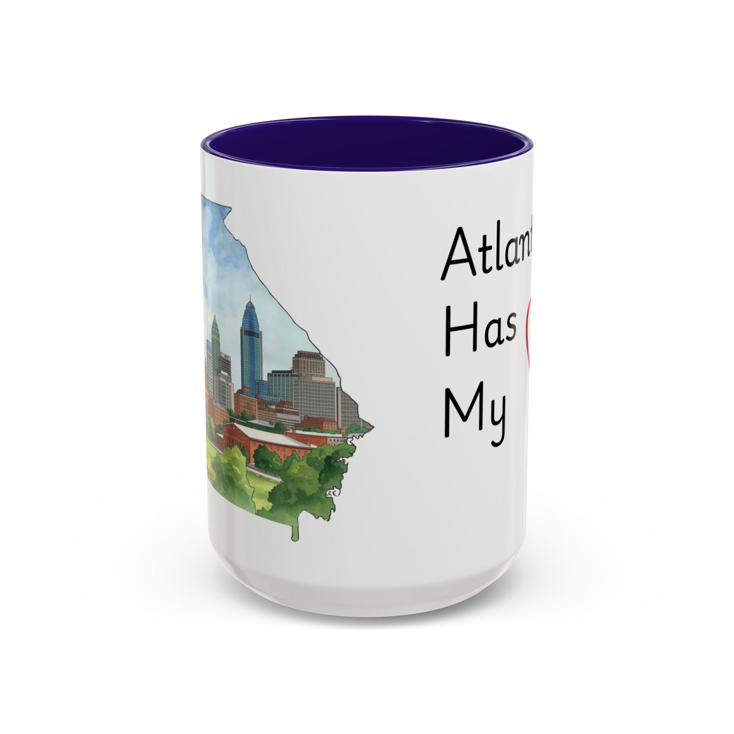 Atlanta Has My Heart Mug — Colorful Ceramic Coffee Cup (11oz, 15oz)
