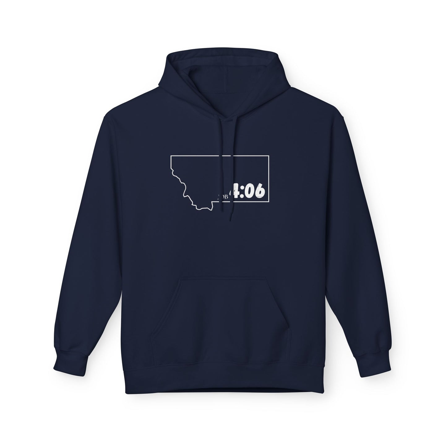 Montana Area Code Hoodie - Fleece Hoodie Job 4:06
