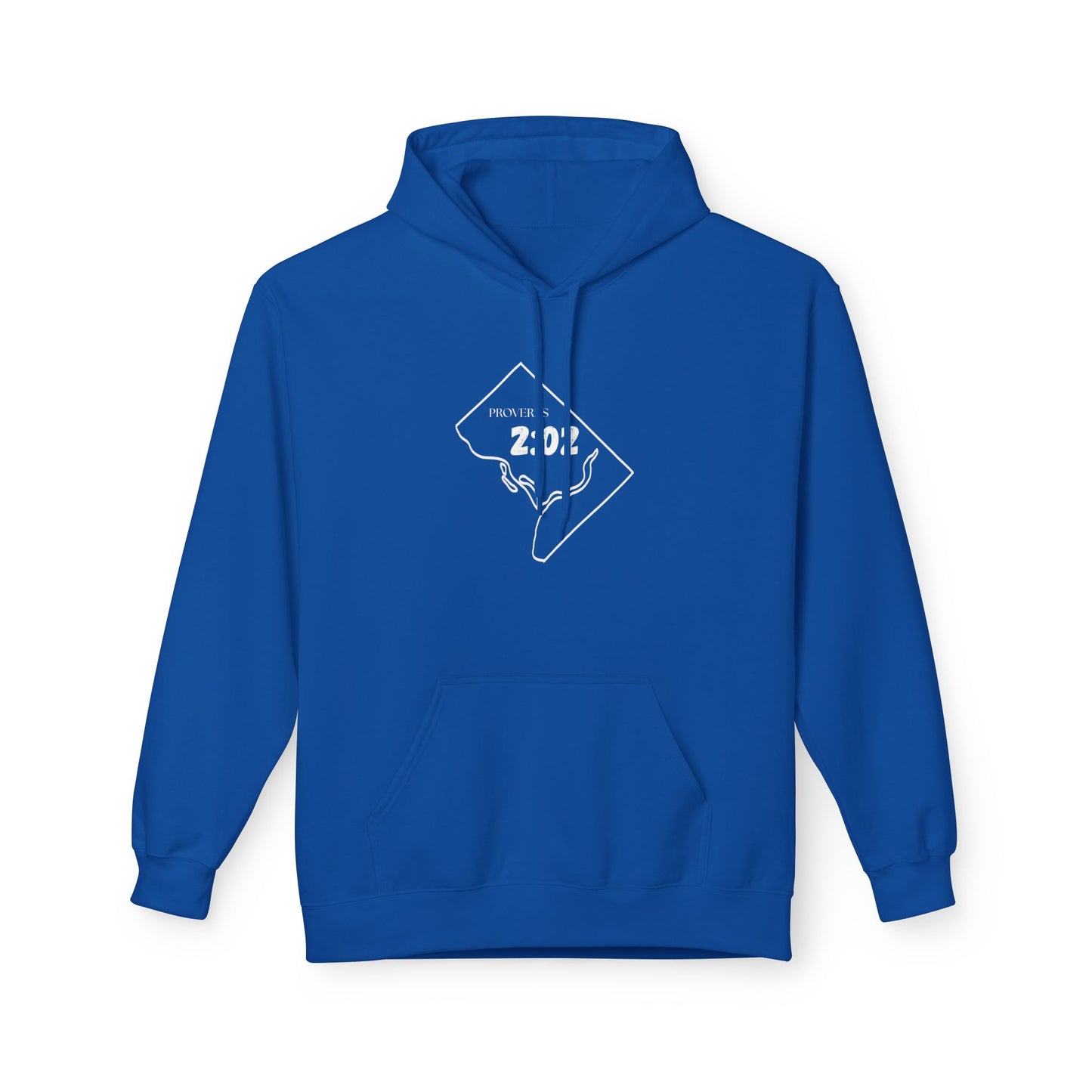 DC Area Code Hoodie - Fleece Hoodie Proverbs 2:02
