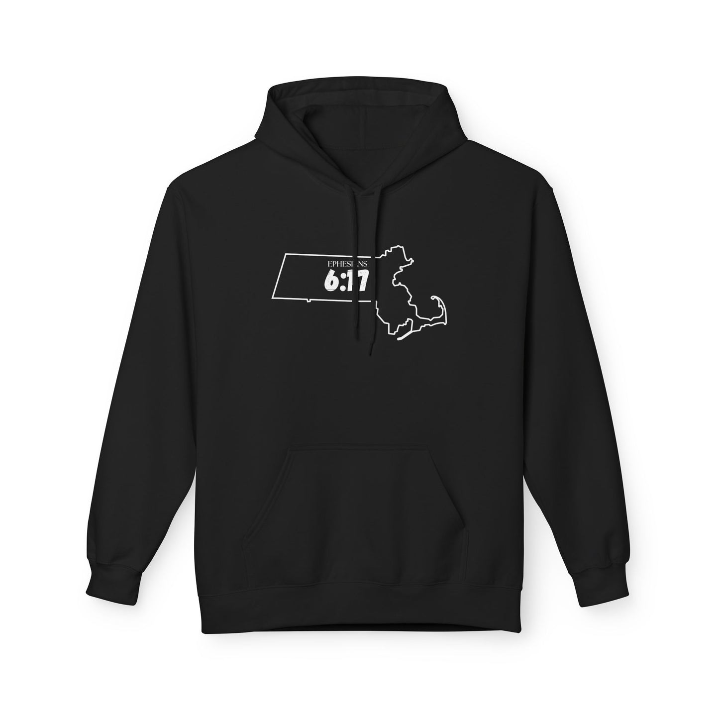 Boston Area Code Hoodie - Fleece Hoodie Ephesians 6:17
