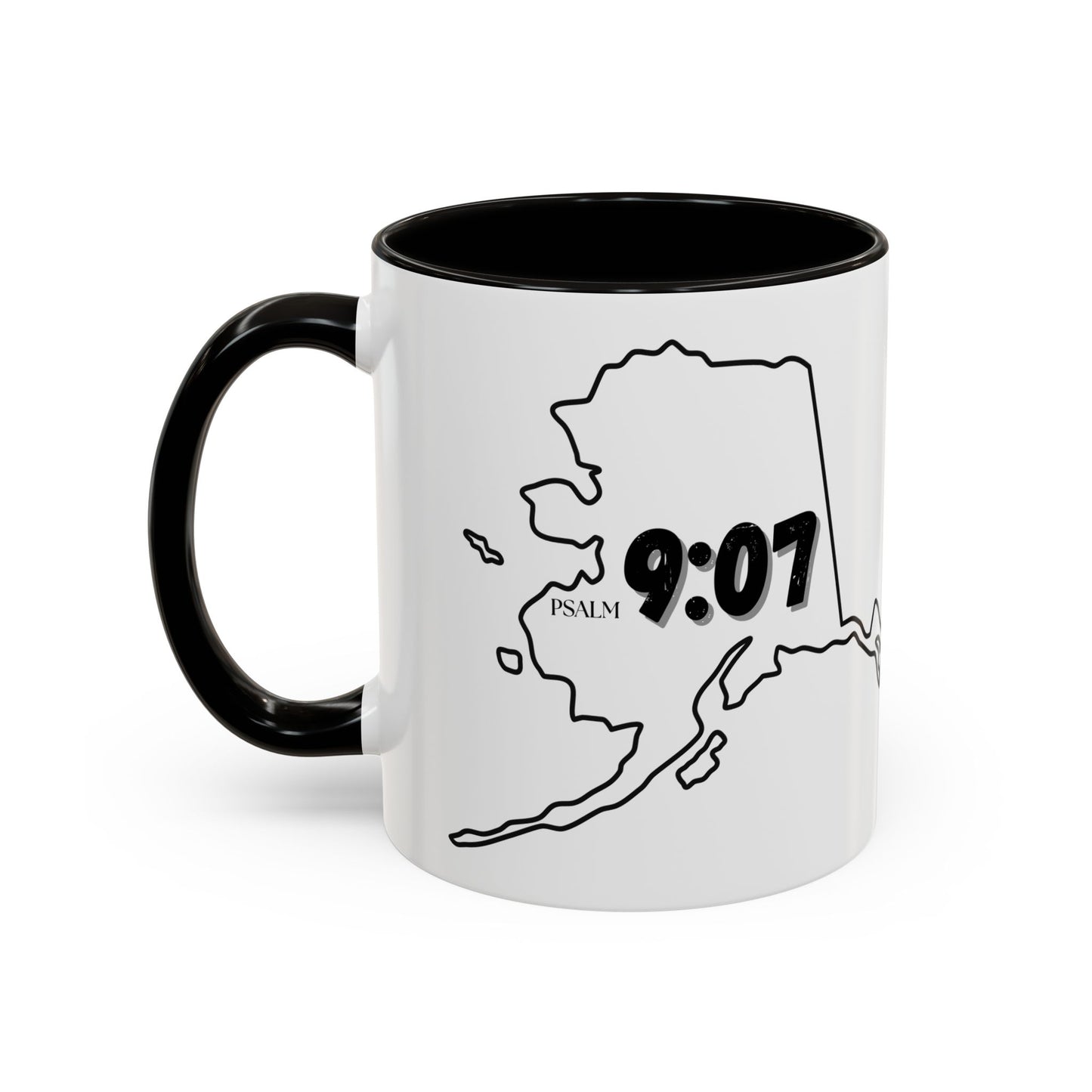 Alaska Area Code Mug, Psalm 9:07