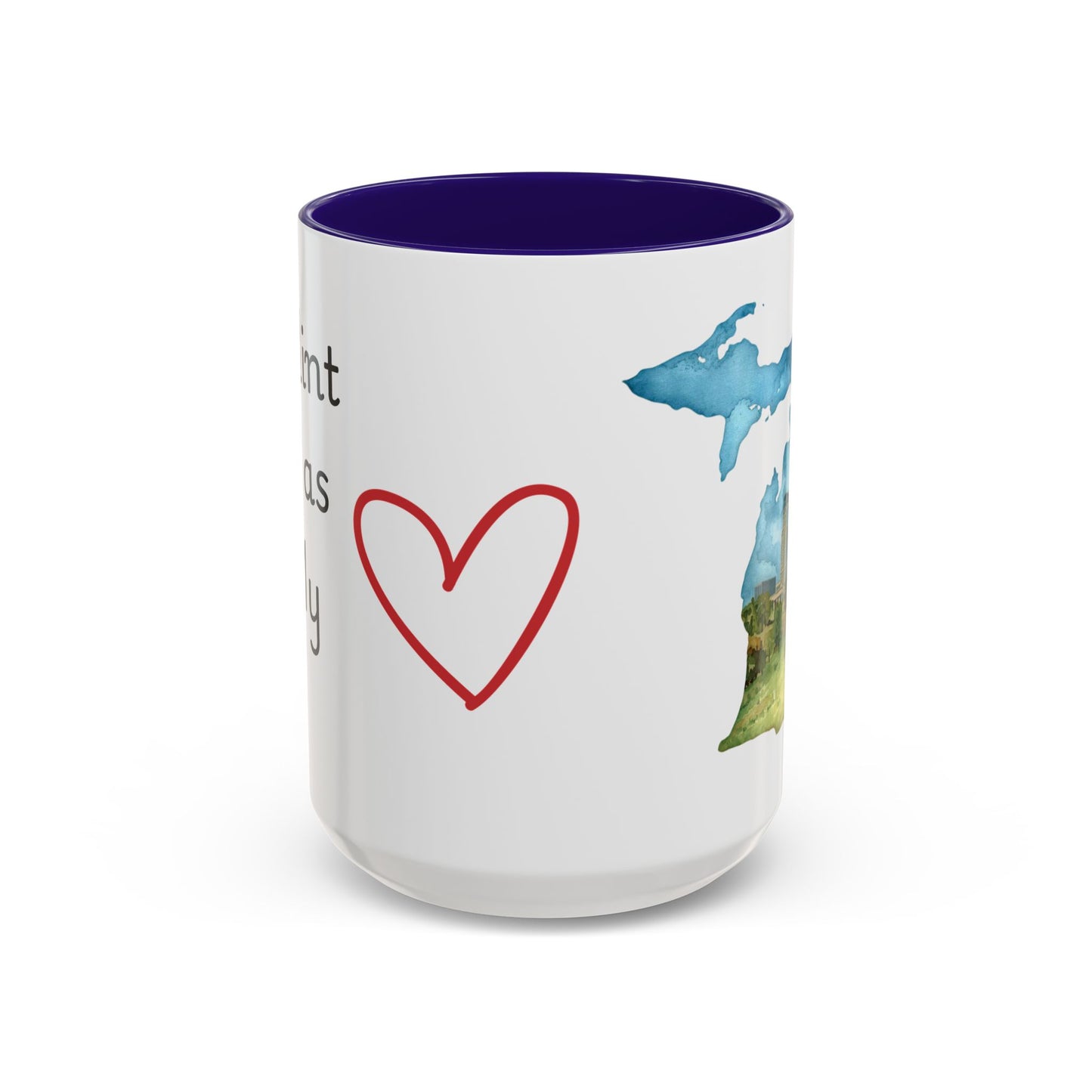 Flint MI Has My Heart Mug — Colorful Ceramic Coffee Cup (11oz, 15oz)