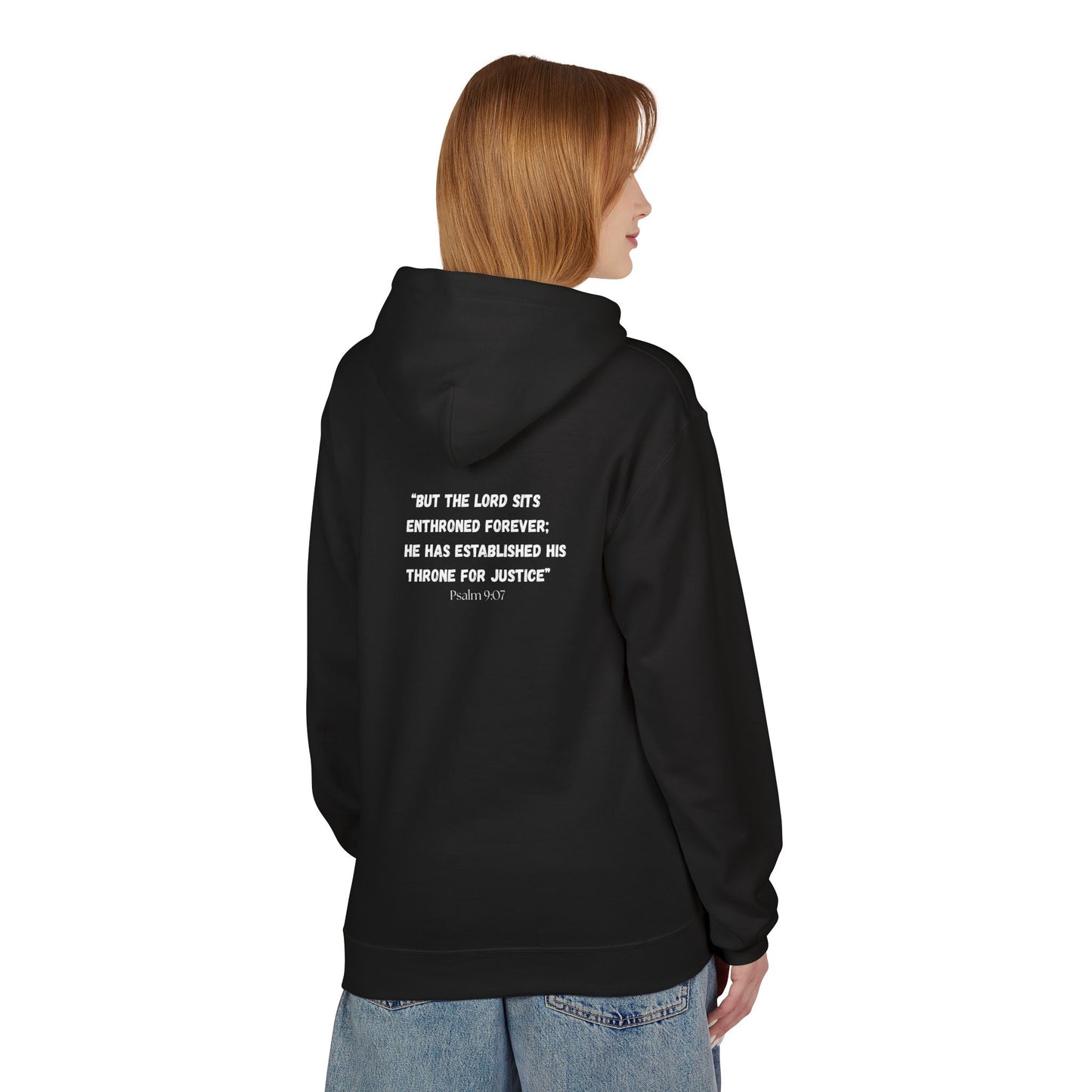 Alaska Area Code Hoodie - Fleece Hoodie Psalm 9:07