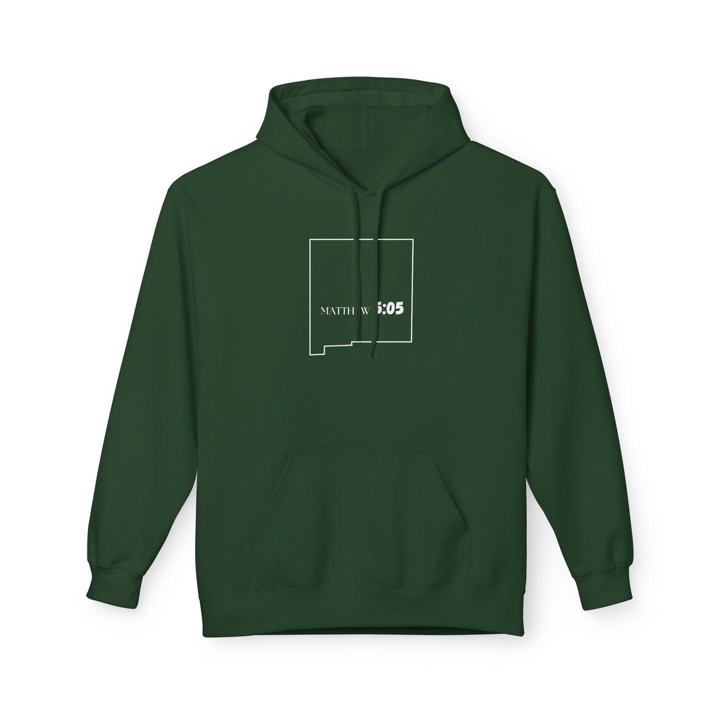 Albuquerque NM Area Code Hoodie - Fleece Hoodie Matthew 5:05