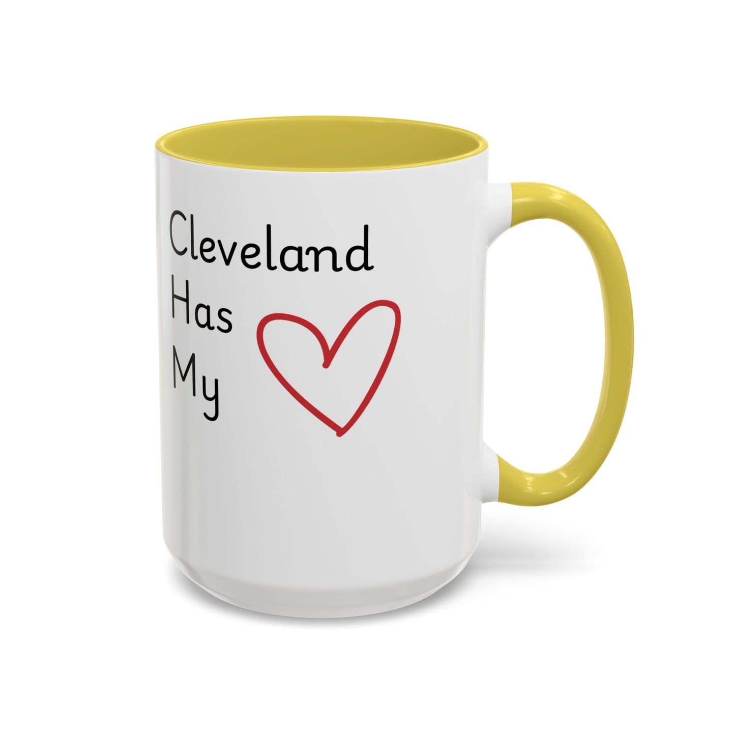 Cleveland Has My Heart Mug — Colorful Ceramic Coffee Mug (11oz & 15oz)