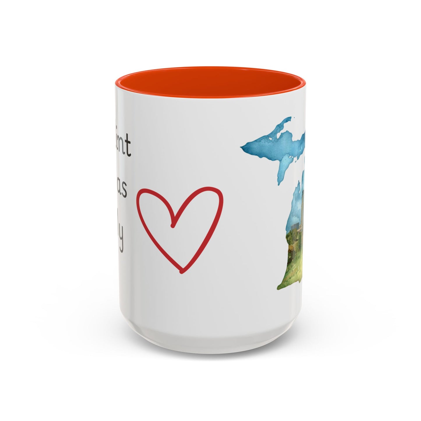 Flint MI Has My Heart Mug — Colorful Ceramic Coffee Cup (11oz, 15oz)