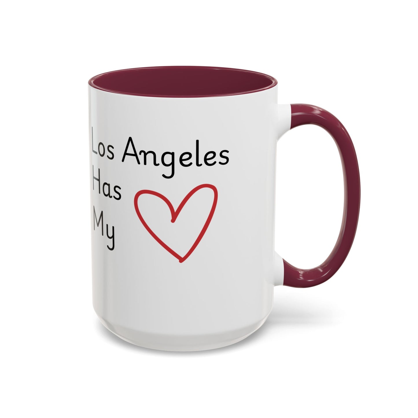 LA Has My Heart Mug — Colorful Ceramic Coffee Cup (11oz, 15oz)