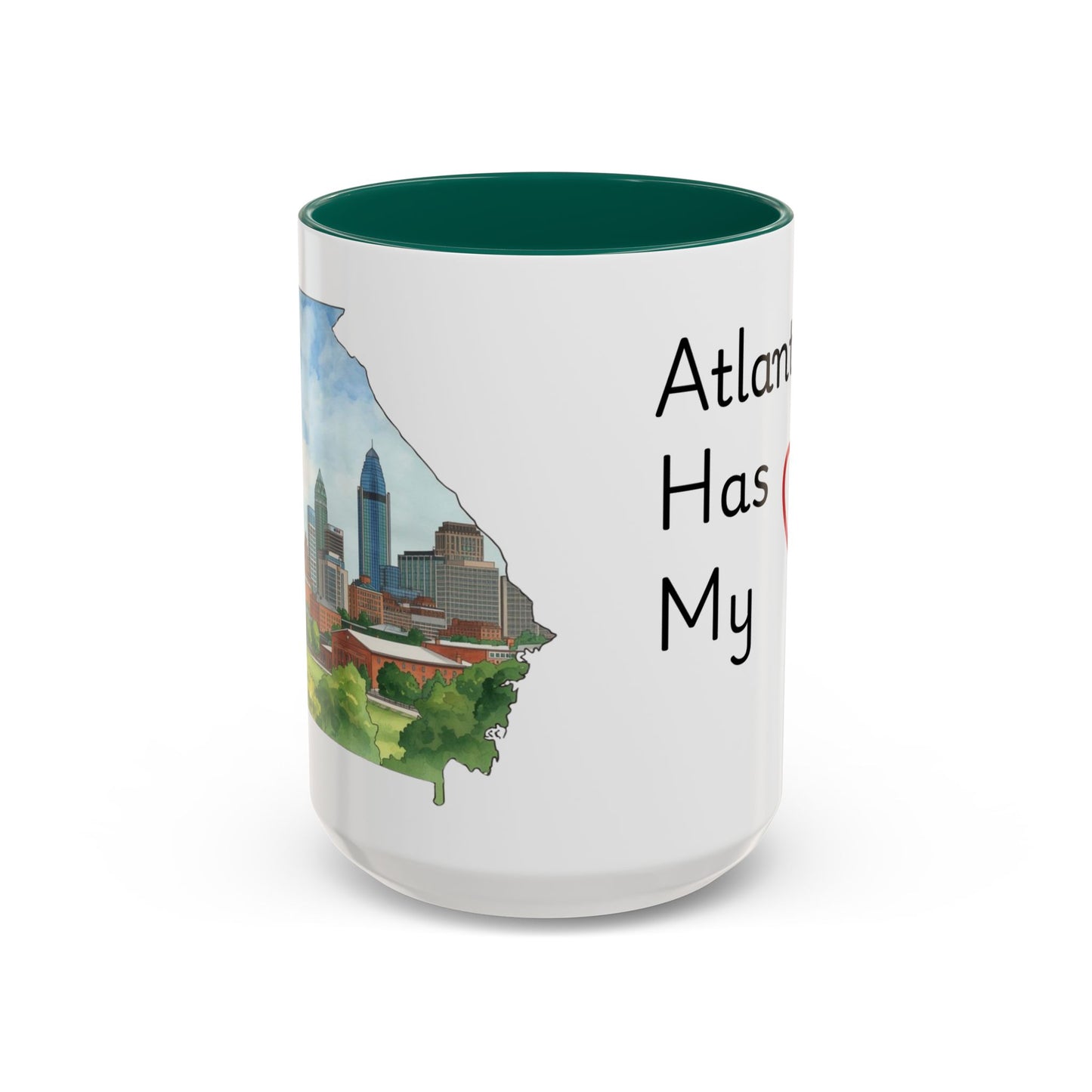 Atlanta Has My Heart Mug — Colorful Ceramic Coffee Cup (11oz, 15oz)