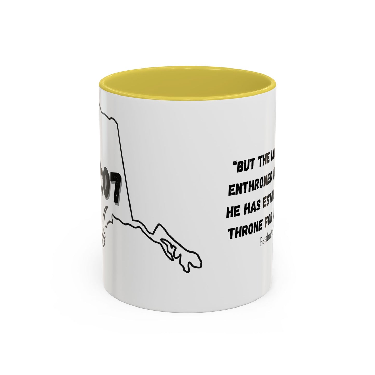 Alaska Area Code Mug, Psalm 9:07