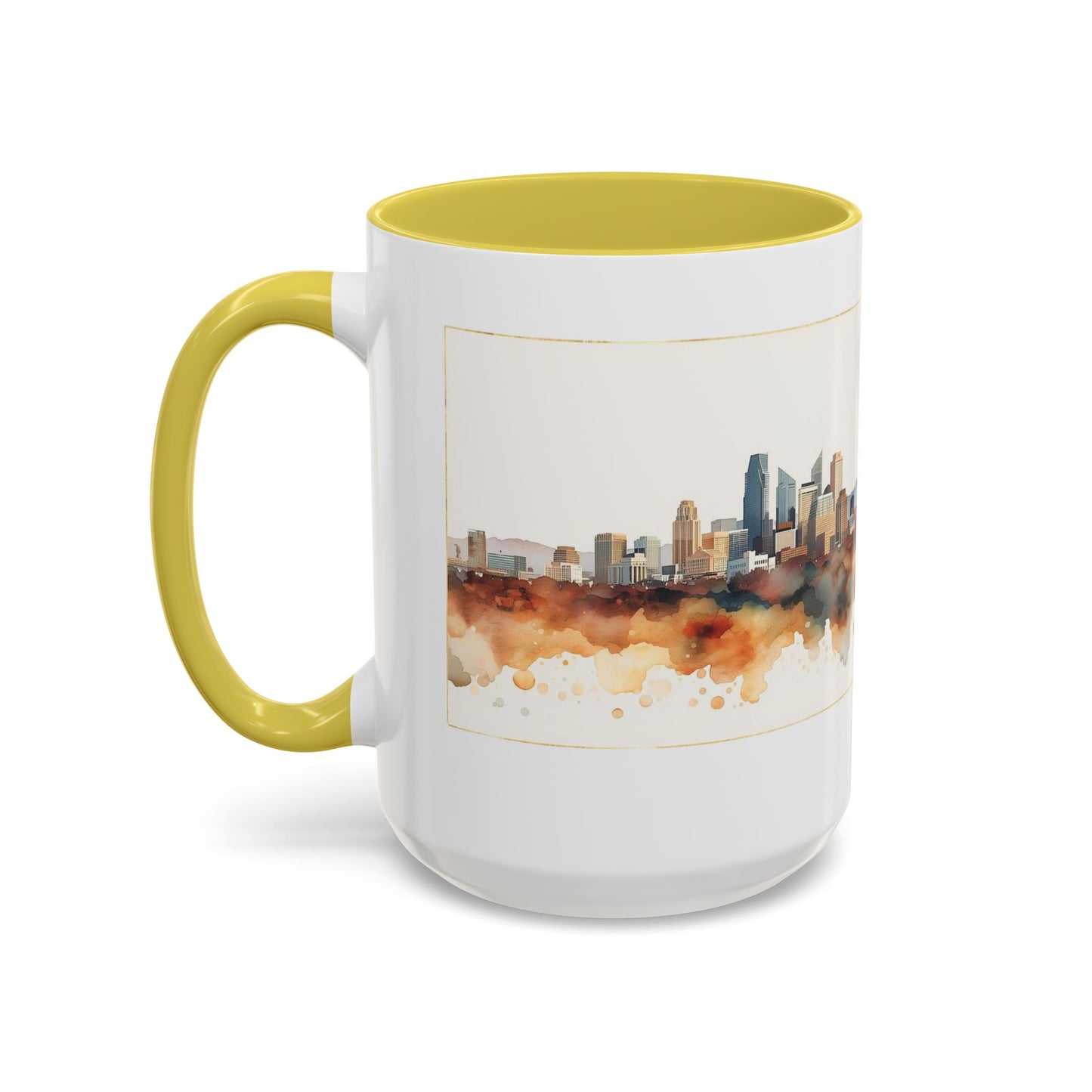 Denver Has My Heart Mug — Colorful Ceramic Coffee Cup (11oz, 15oz)