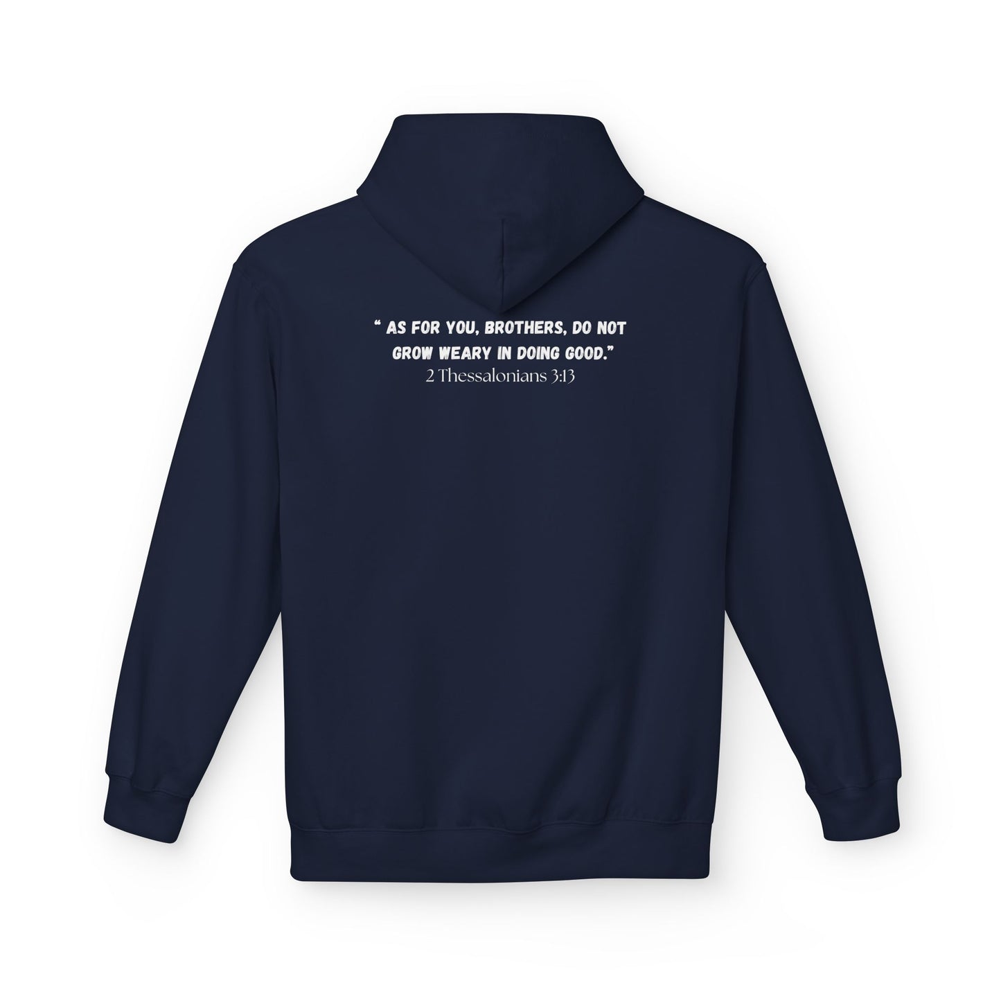 Detroit MI Area Code Hoodie - Fleece Hoodie 2 Thessalonians 3:13