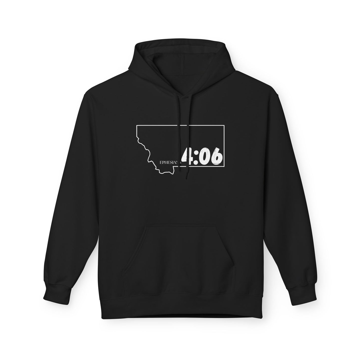 Montana Area Code Hoodie - Fleece Hoodie Ephesians 4:06
