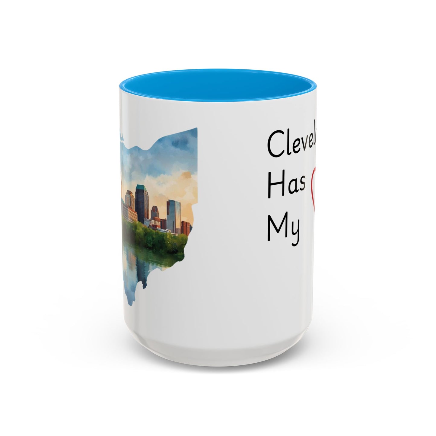 Cleveland Has My Heart Mug — Colorful Ceramic Coffee Mug (11oz & 15oz)