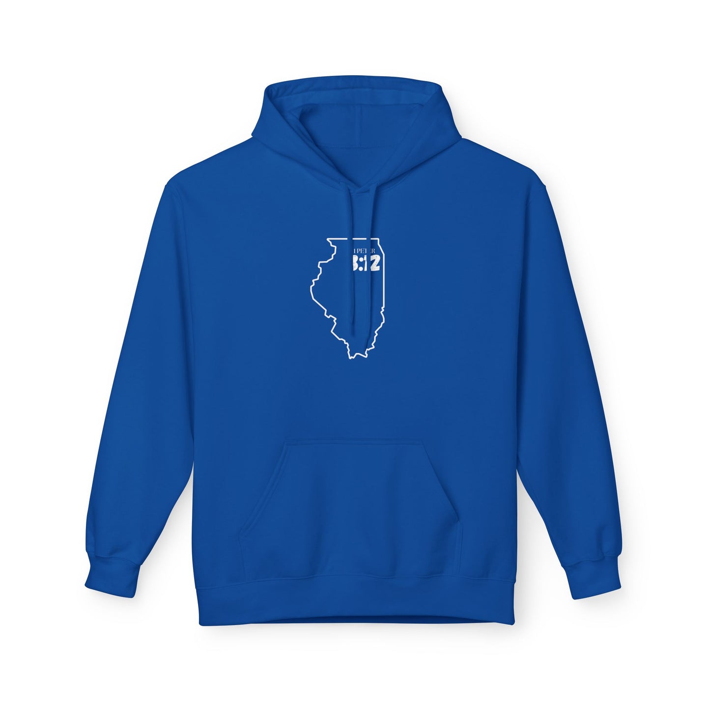 Chicago Area Code Hoodie - Fleece Hoodie 1 Peter 3:12