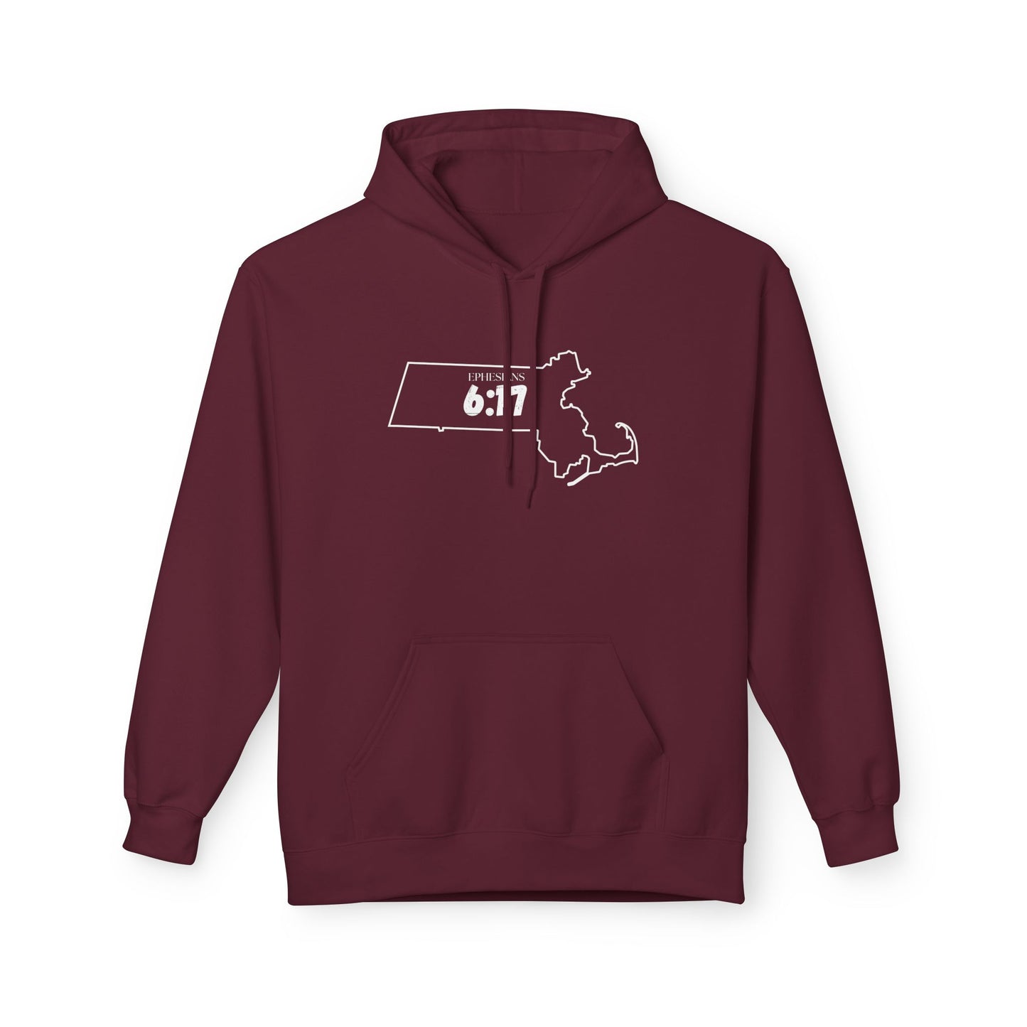 Boston Area Code Hoodie - Fleece Hoodie Ephesians 6:17