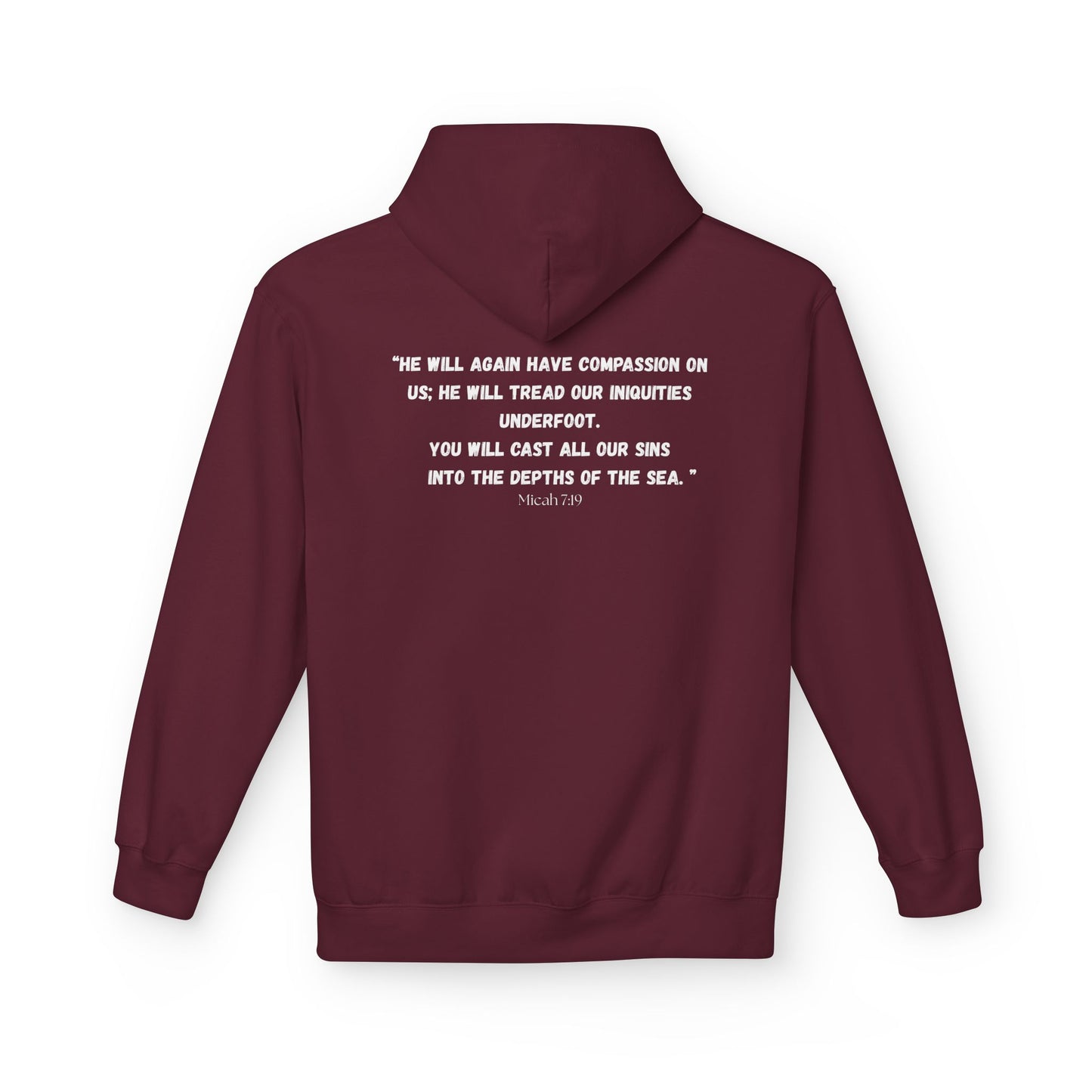 Colorado Springs Area Code Hoodie - Fleece Hoodie Micah 7:19