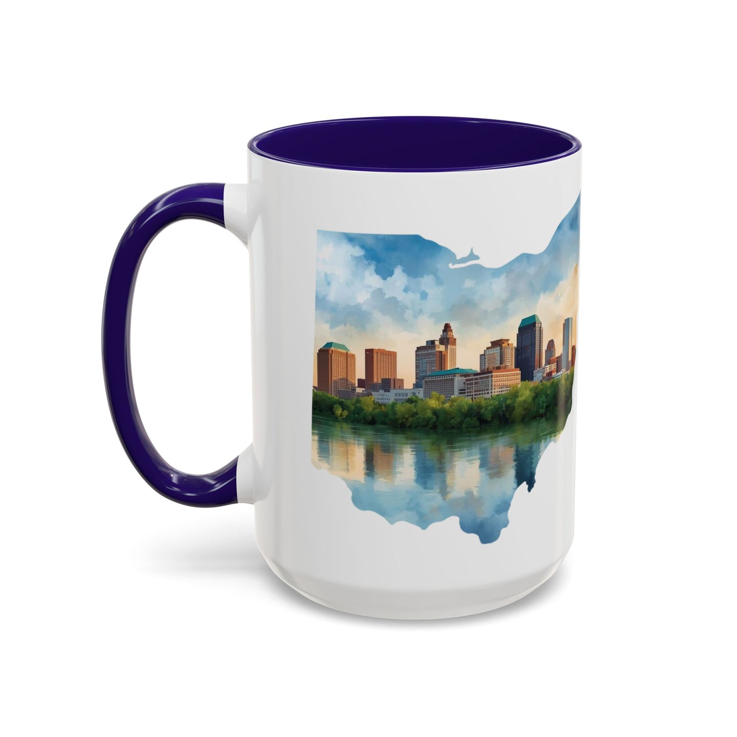 Cleveland Has My Heart Mug — Colorful Ceramic Coffee Mug (11oz & 15oz)