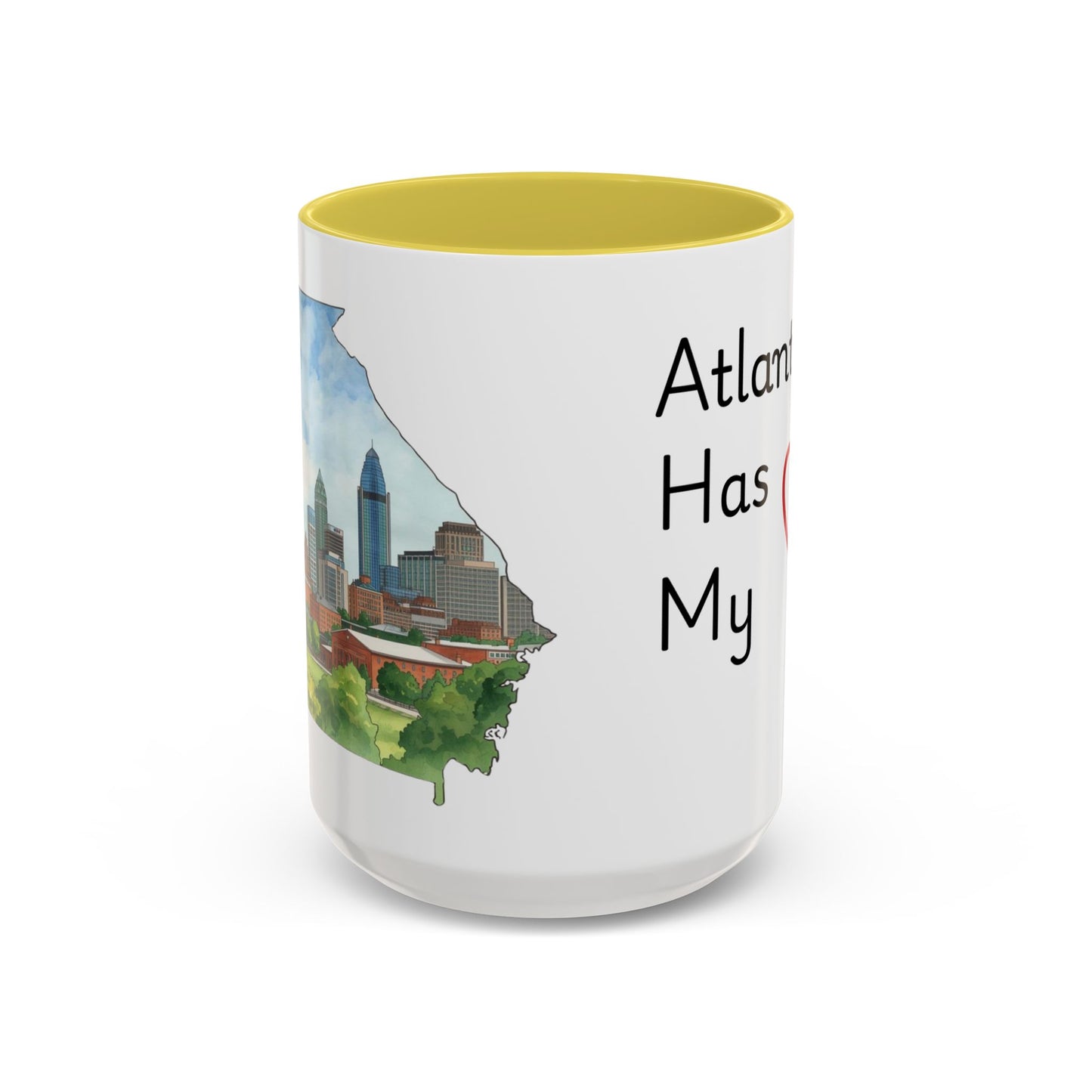 Atlanta Has My Heart Mug — Colorful Ceramic Coffee Cup (11oz, 15oz)