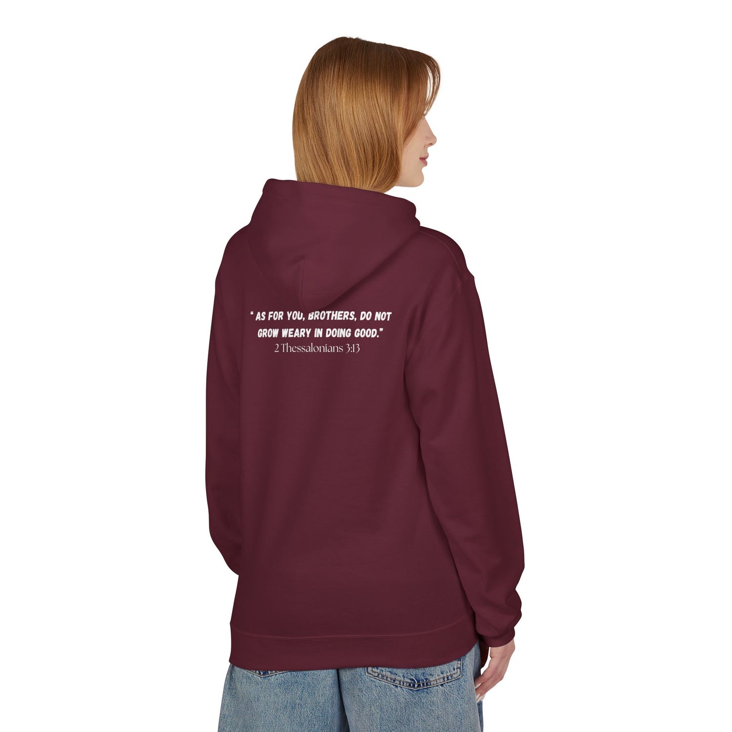 Detroit MI Area Code Hoodie - Fleece Hoodie 2 Thessalonians 3:13