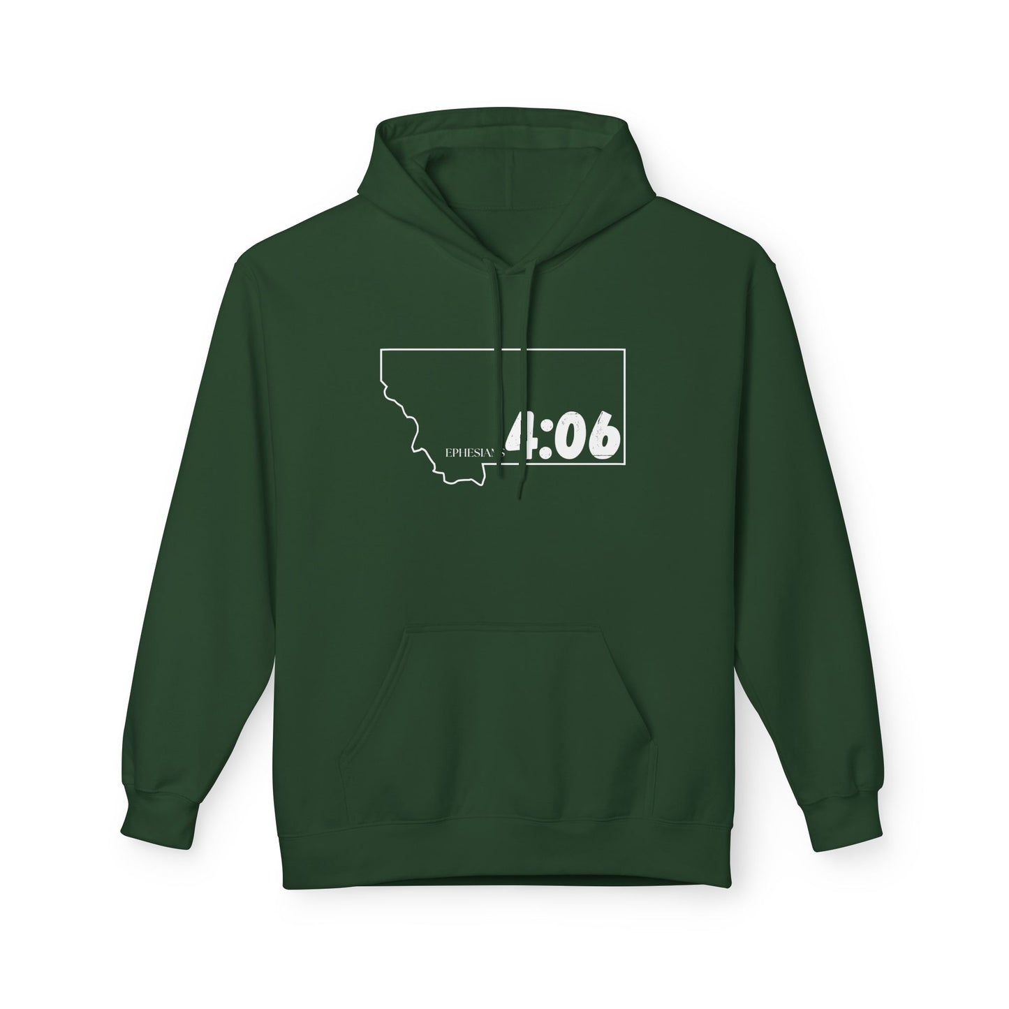 Montana Area Code Hoodie - Fleece Hoodie Ephesians 4:06