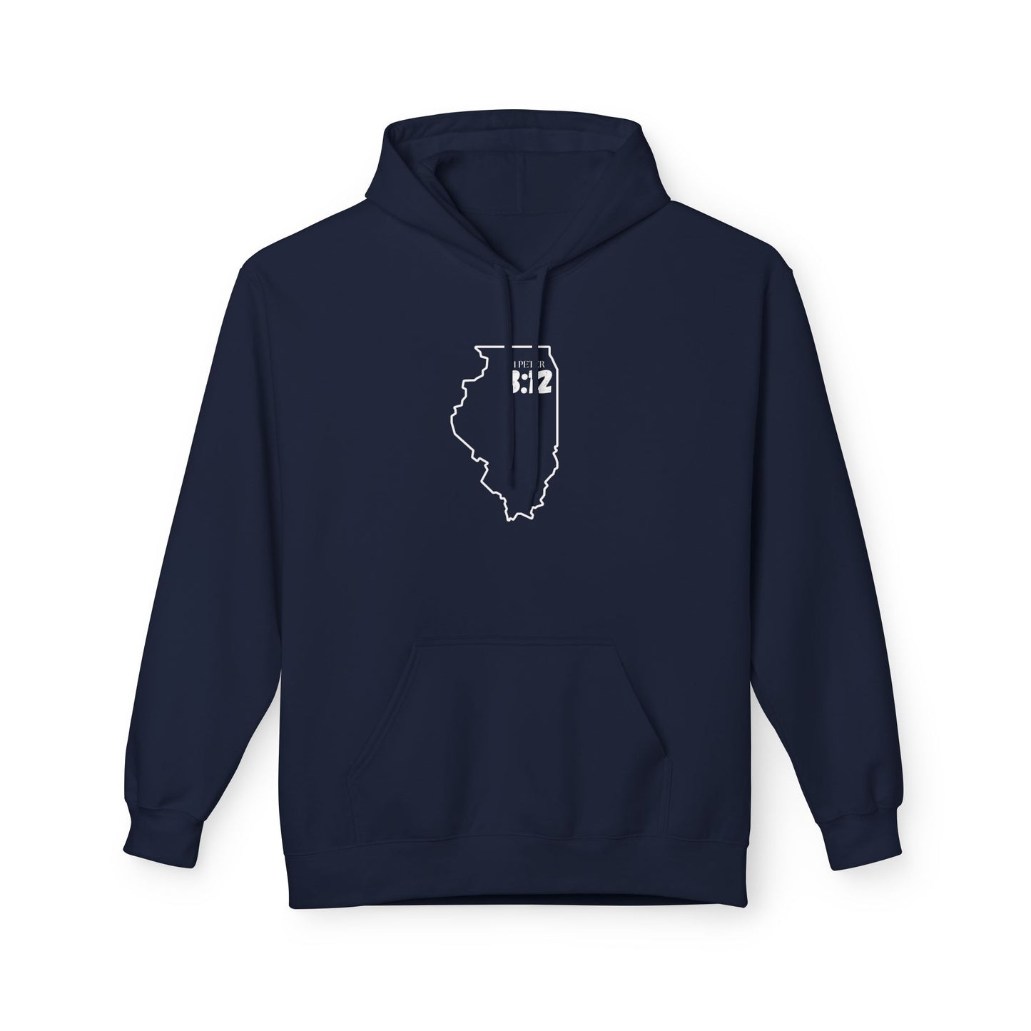Chicago Area Code Hoodie - Fleece Hoodie 1 Peter 3:12