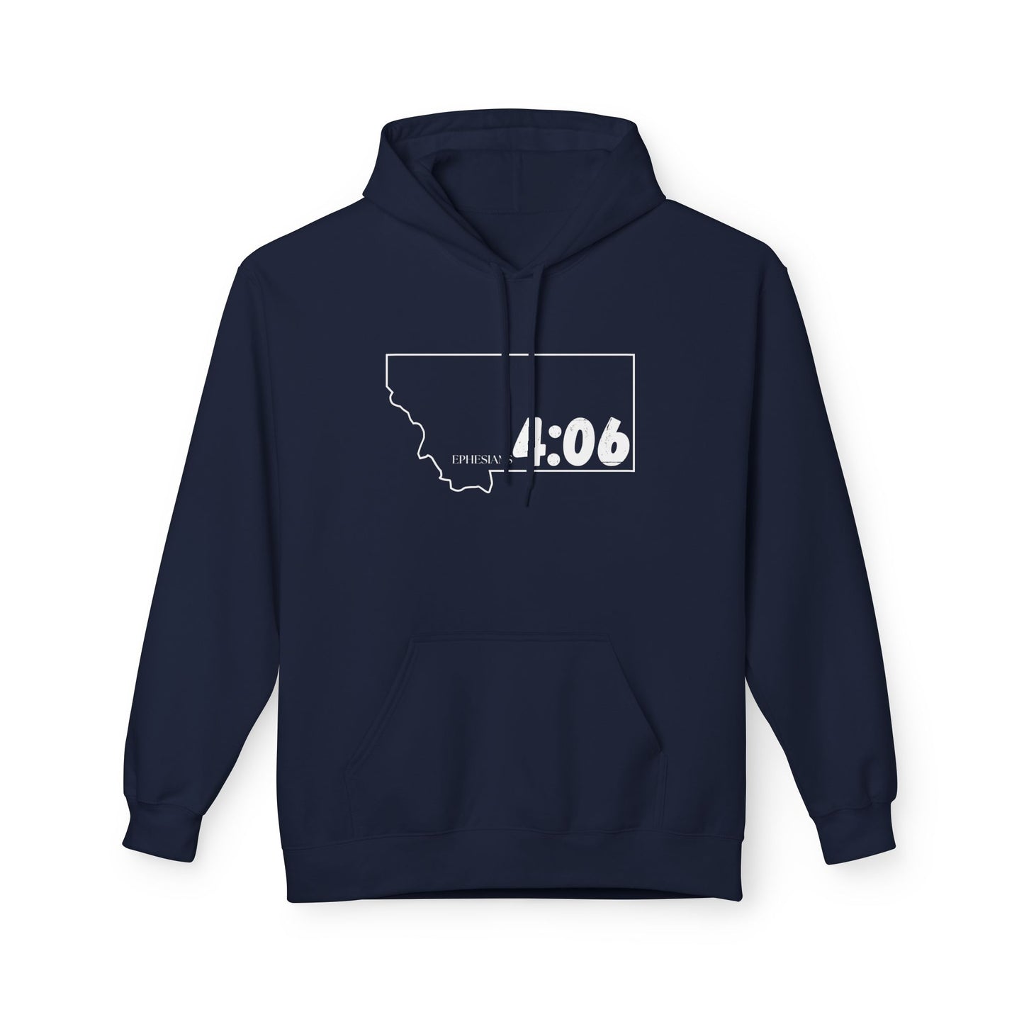 Montana Area Code Hoodie - Fleece Hoodie Ephesians 4:06