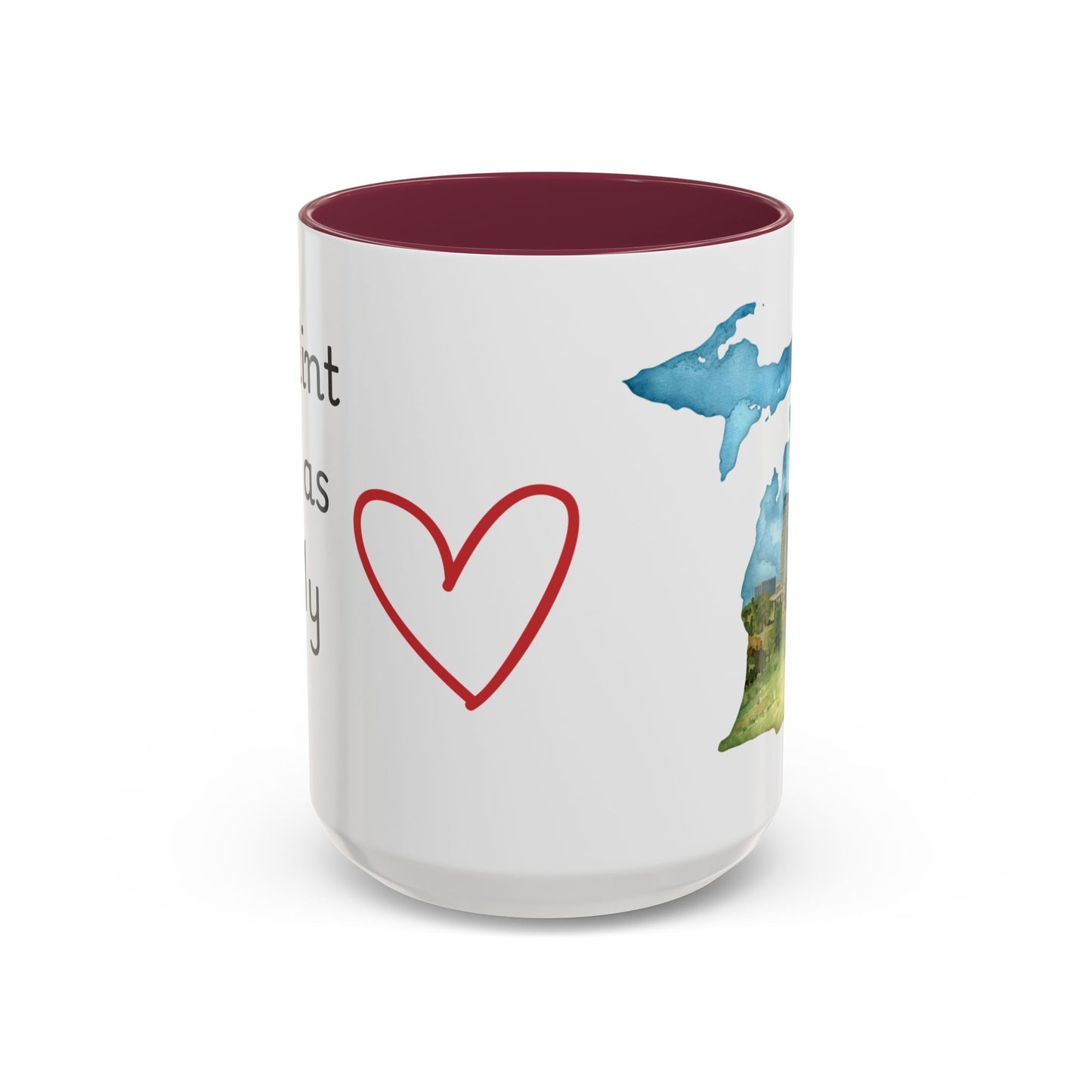 Flint MI Has My Heart Mug — Colorful Ceramic Coffee Cup (11oz, 15oz)