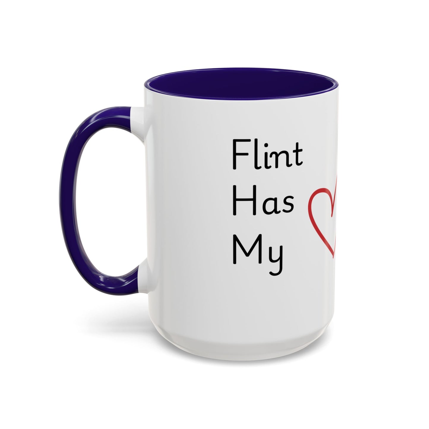 Flint MI Has My Heart Mug — Colorful Ceramic Coffee Cup (11oz, 15oz)