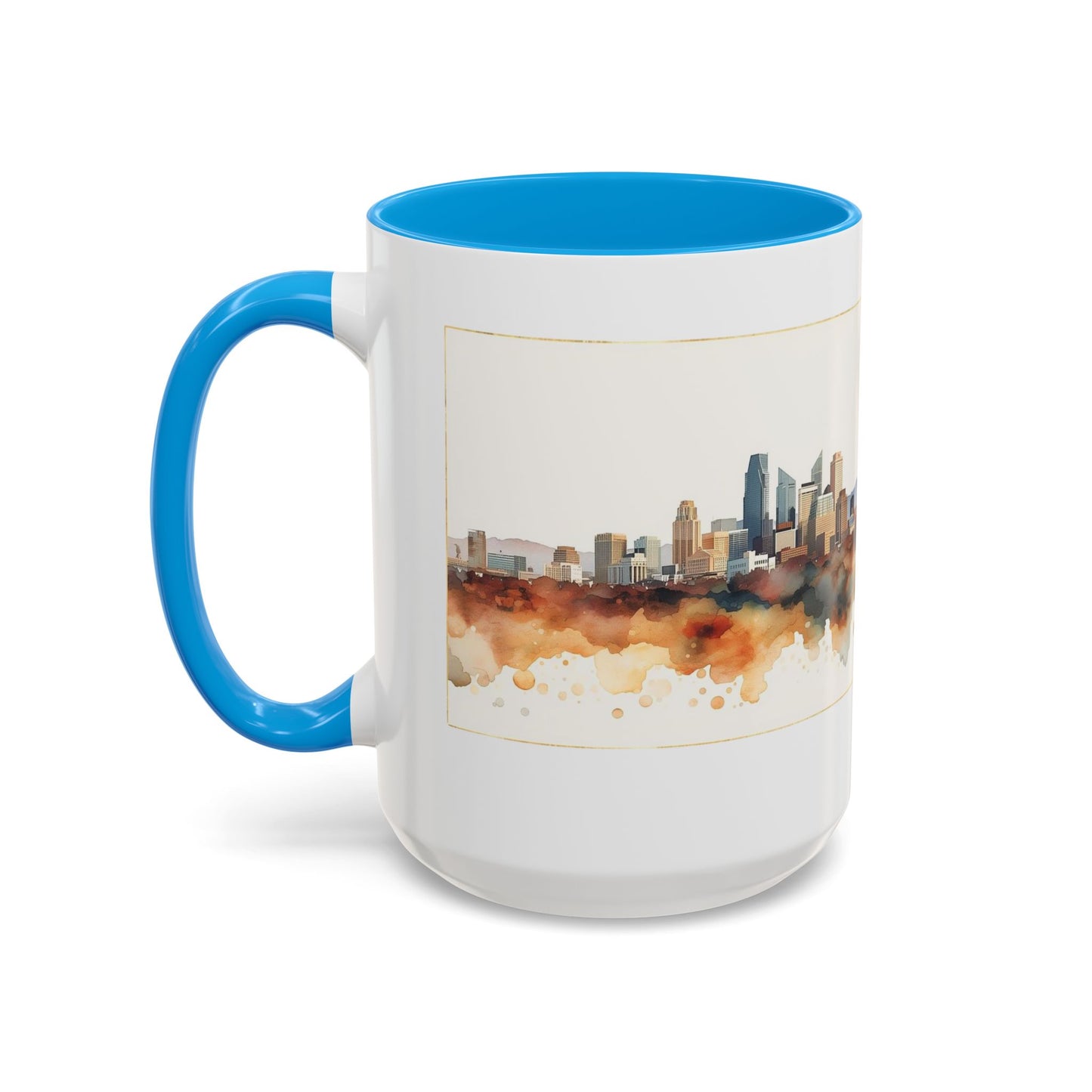 Denver Has My Heart Mug — Colorful Ceramic Coffee Cup (11oz, 15oz)