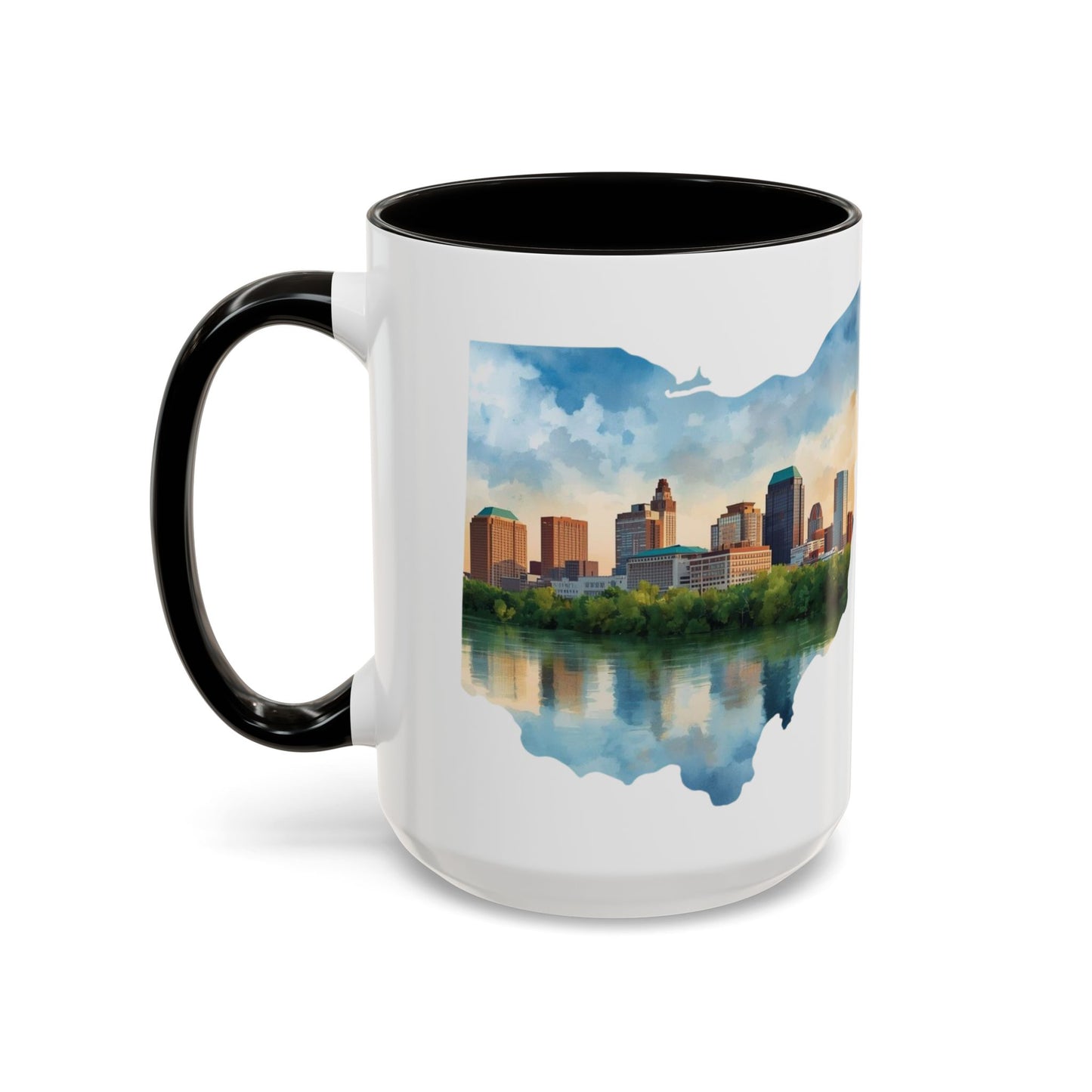 Cleveland Has My Heart Mug — Colorful Ceramic Coffee Mug (11oz & 15oz)