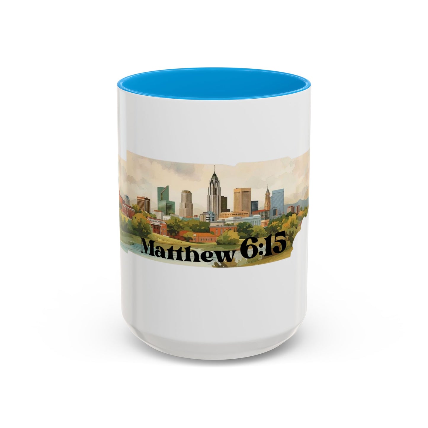 Nashville TN Area Code Mug, Matthew 6:15
