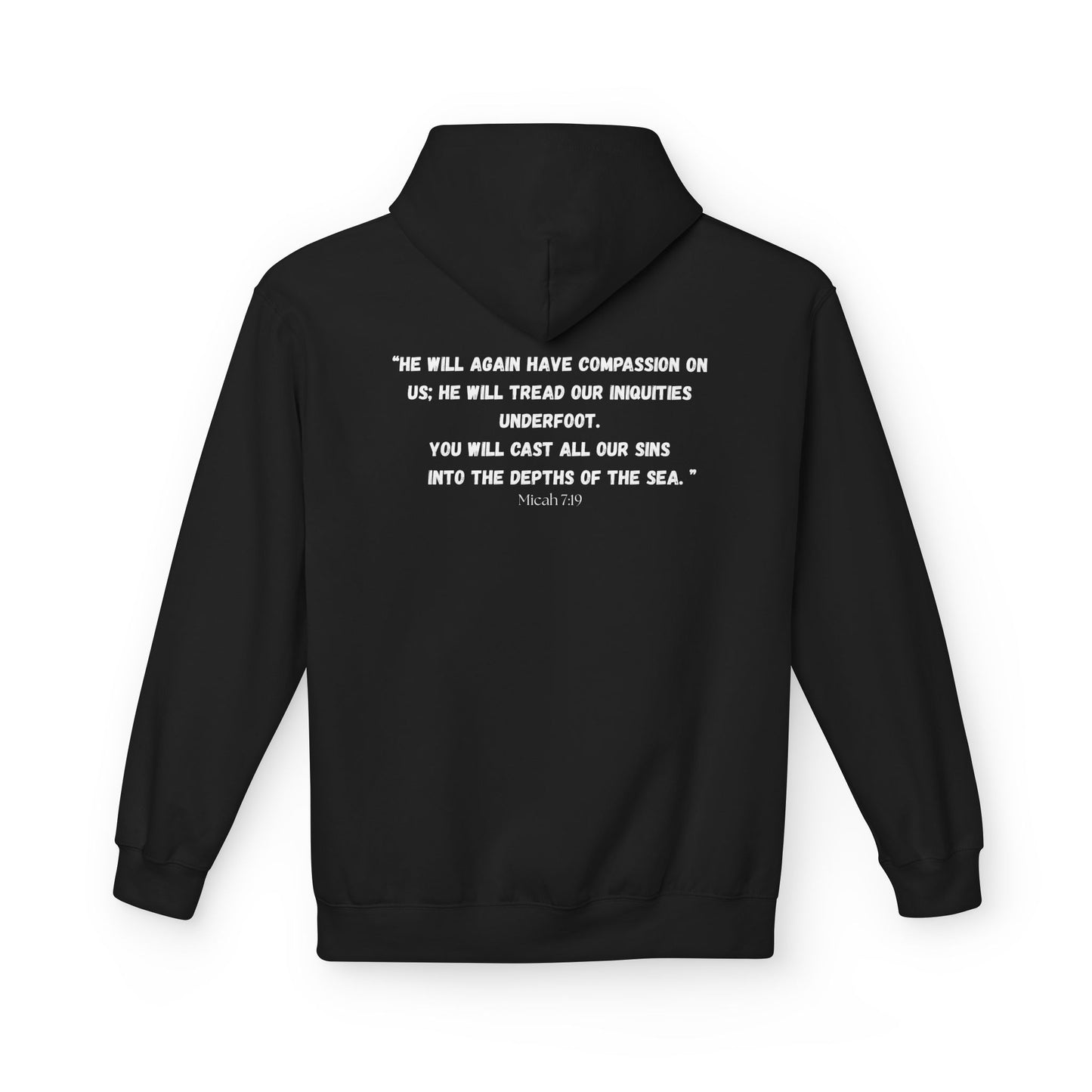 Colorado Springs Area Code Hoodie - Fleece Hoodie Micah 7:19