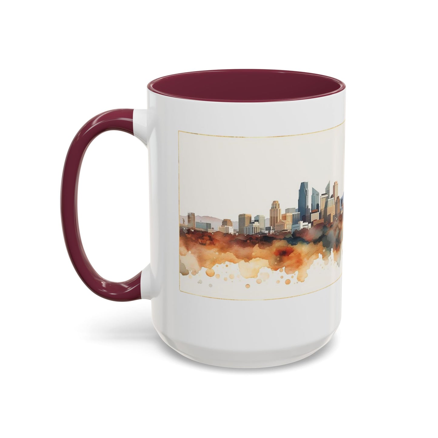Denver Has My Heart Mug — Colorful Ceramic Coffee Cup (11oz, 15oz)