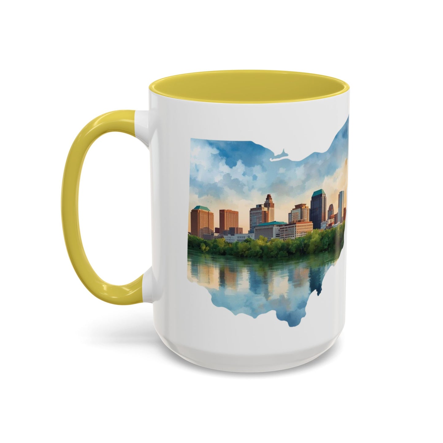 Cleveland Has My Heart Mug — Colorful Ceramic Coffee Mug (11oz & 15oz)