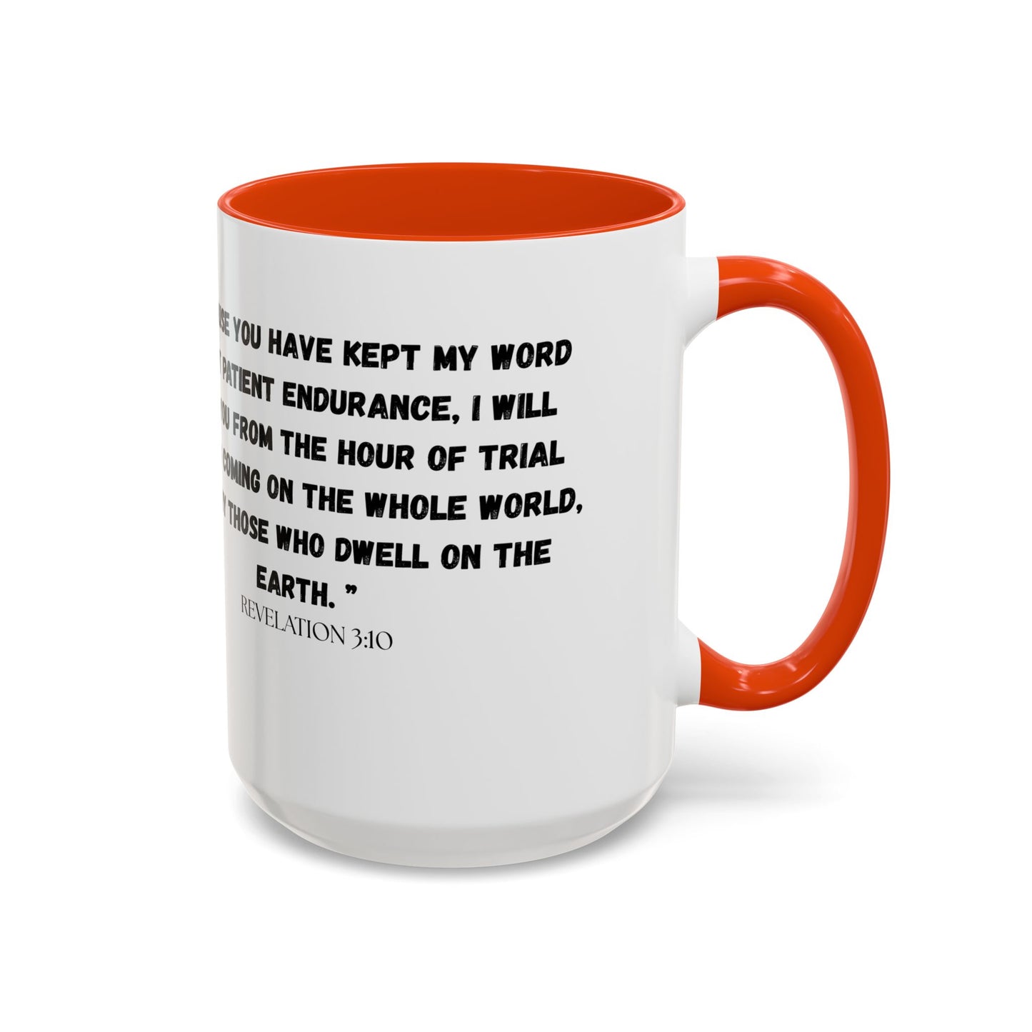 Los Angeles CA Area Code Mug, Revelation 3:10