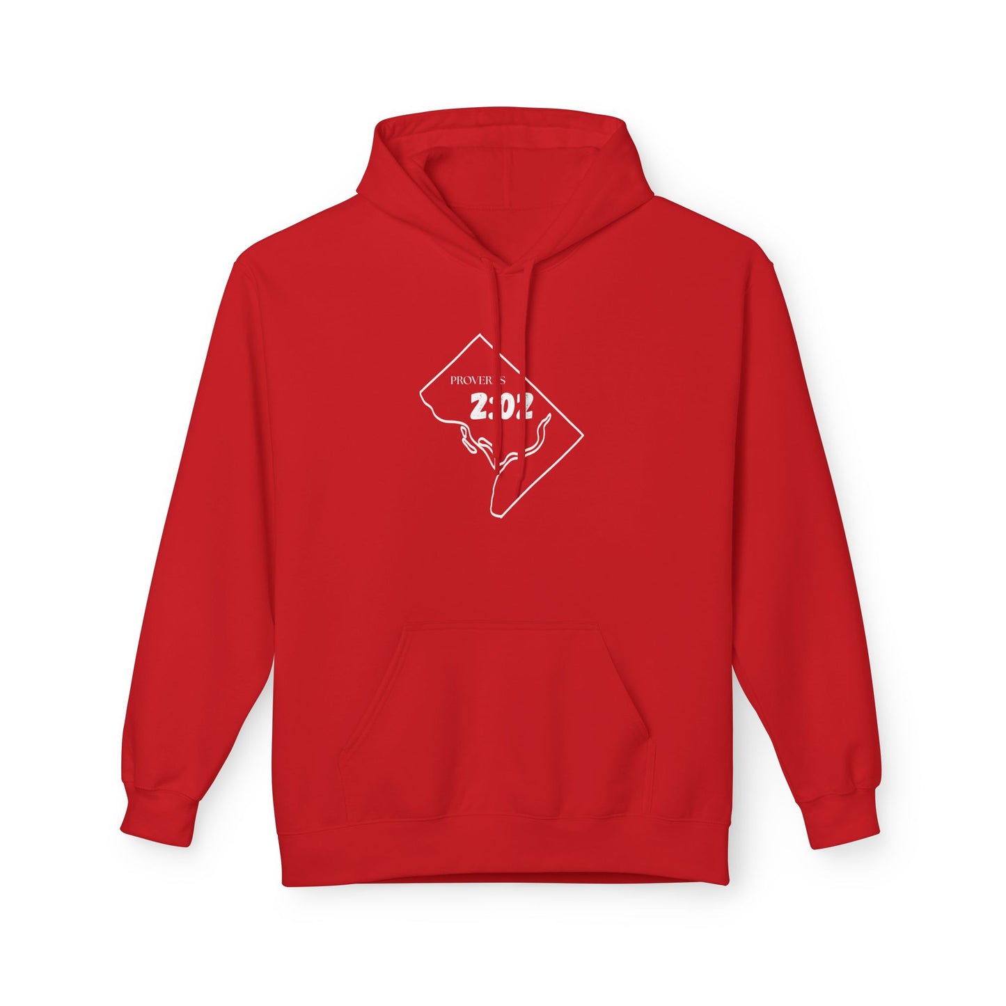 DC Area Code Hoodie - Fleece Hoodie Proverbs 2:02
