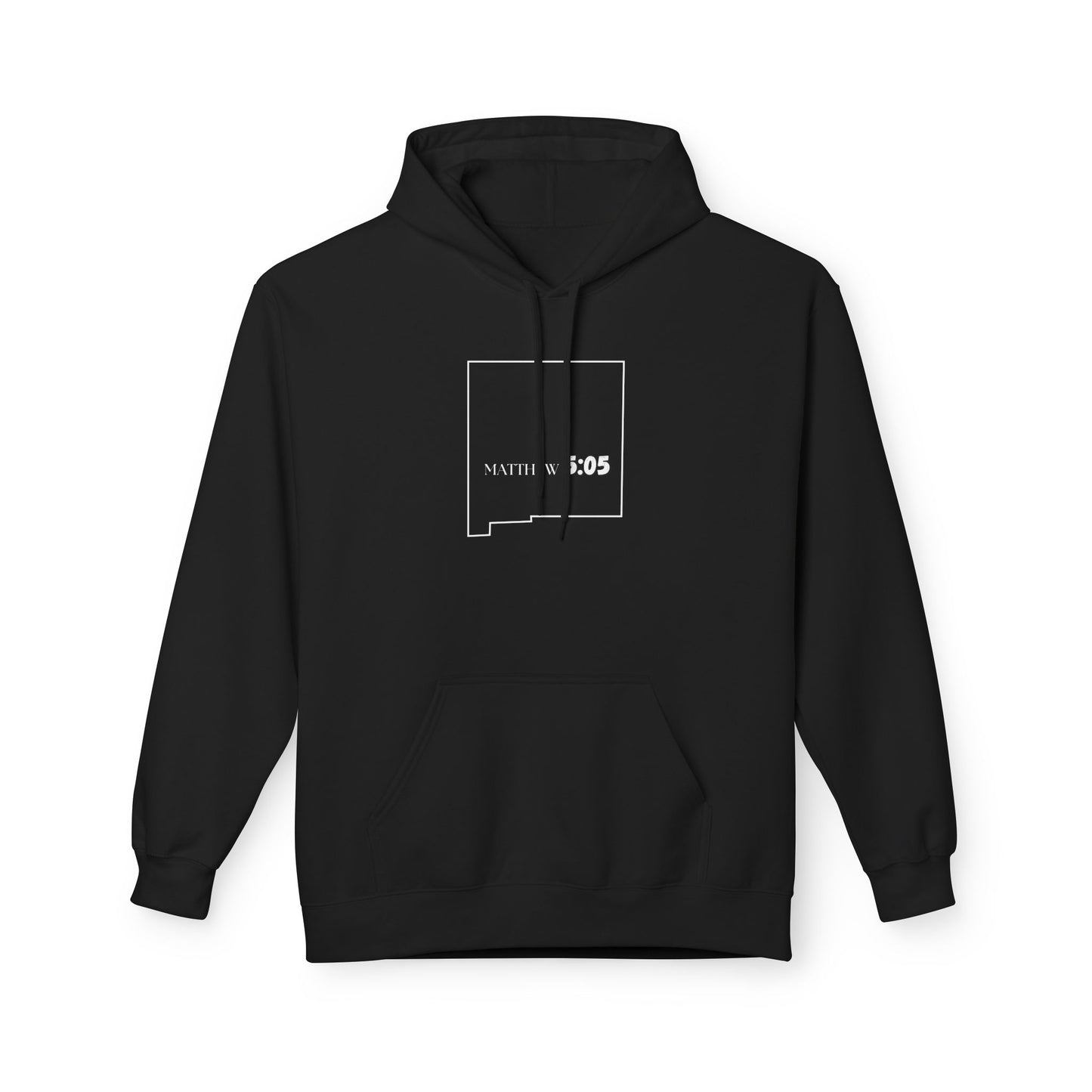 Albuquerque NM Area Code Hoodie - Fleece Hoodie Matthew 5:05