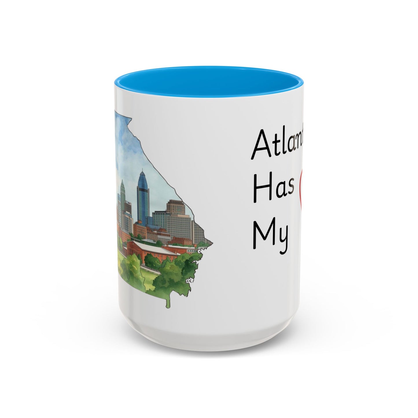Atlanta Has My Heart Mug — Colorful Ceramic Coffee Cup (11oz, 15oz)