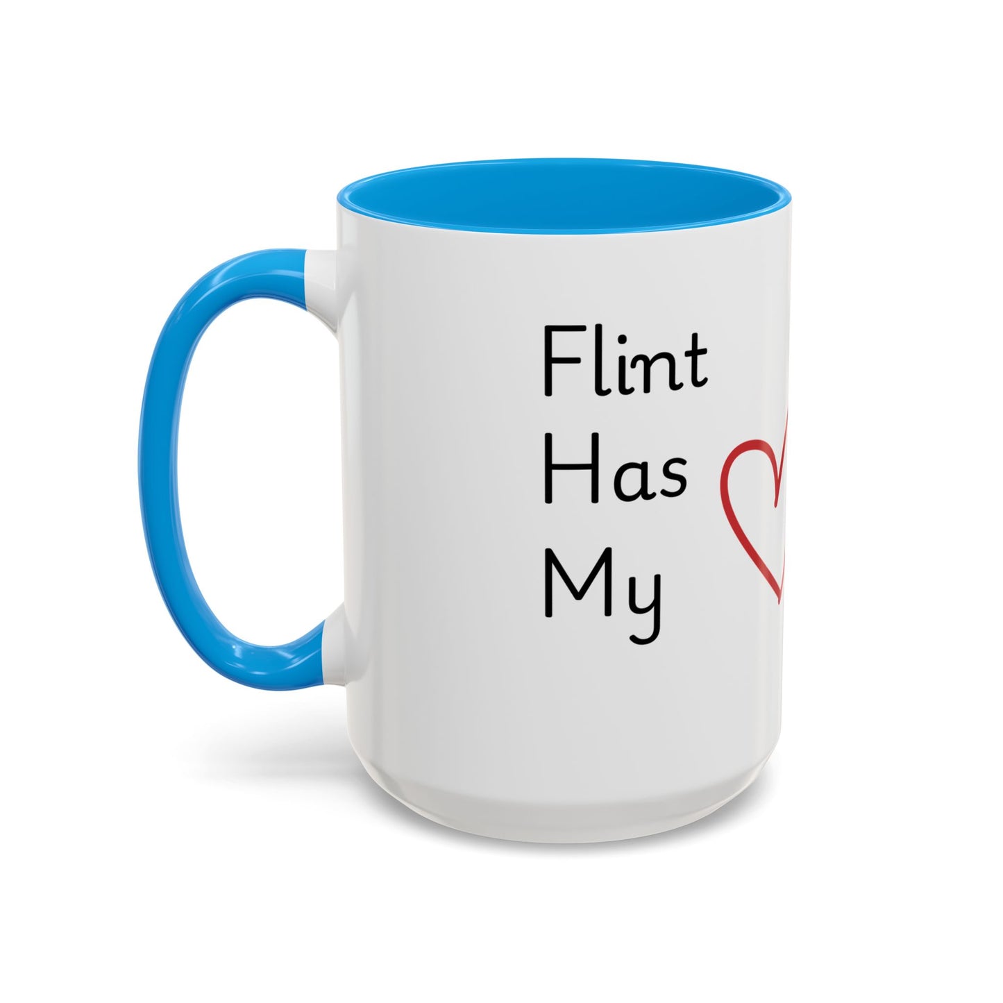Flint MI Has My Heart Mug — Colorful Ceramic Coffee Cup (11oz, 15oz)