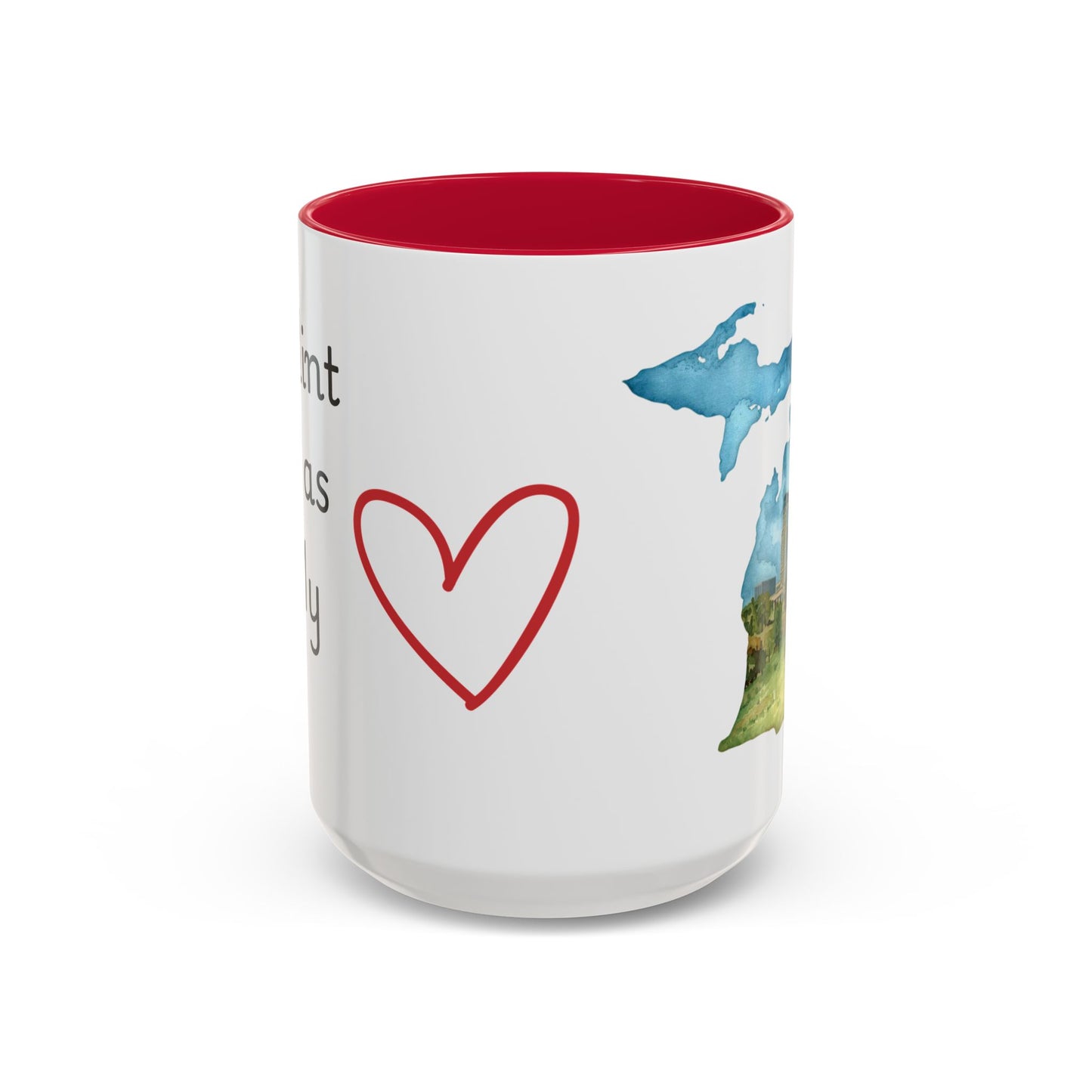 Flint MI Has My Heart Mug — Colorful Ceramic Coffee Cup (11oz, 15oz)
