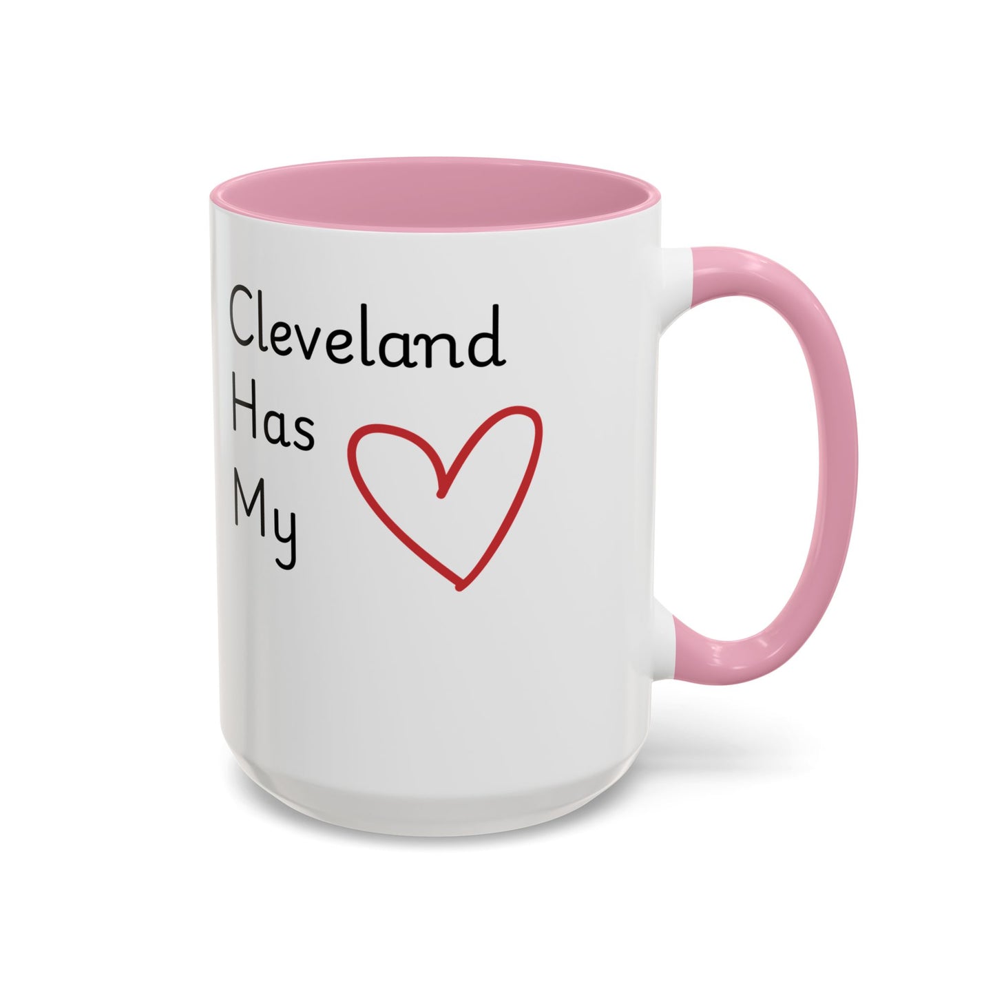 Cleveland Has My Heart Mug — Colorful Ceramic Coffee Mug (11oz & 15oz)