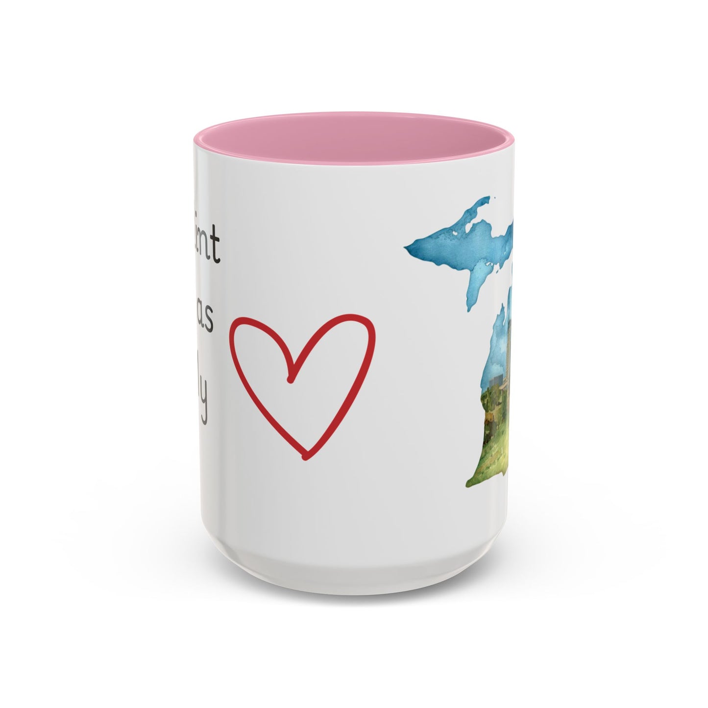 Flint MI Has My Heart Mug — Colorful Ceramic Coffee Cup (11oz, 15oz)