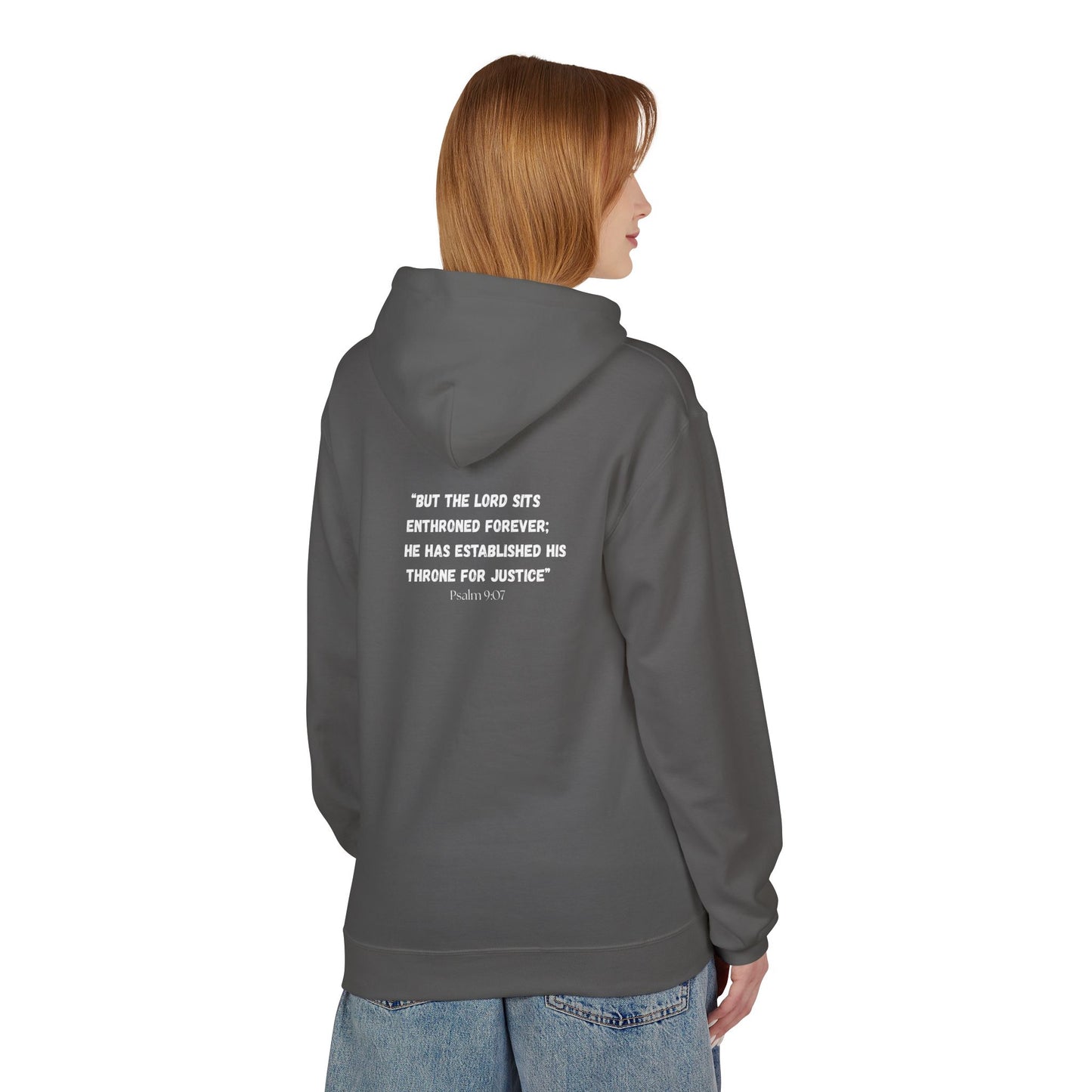 Alaska Area Code Hoodie - Fleece Hoodie Psalm 9:07