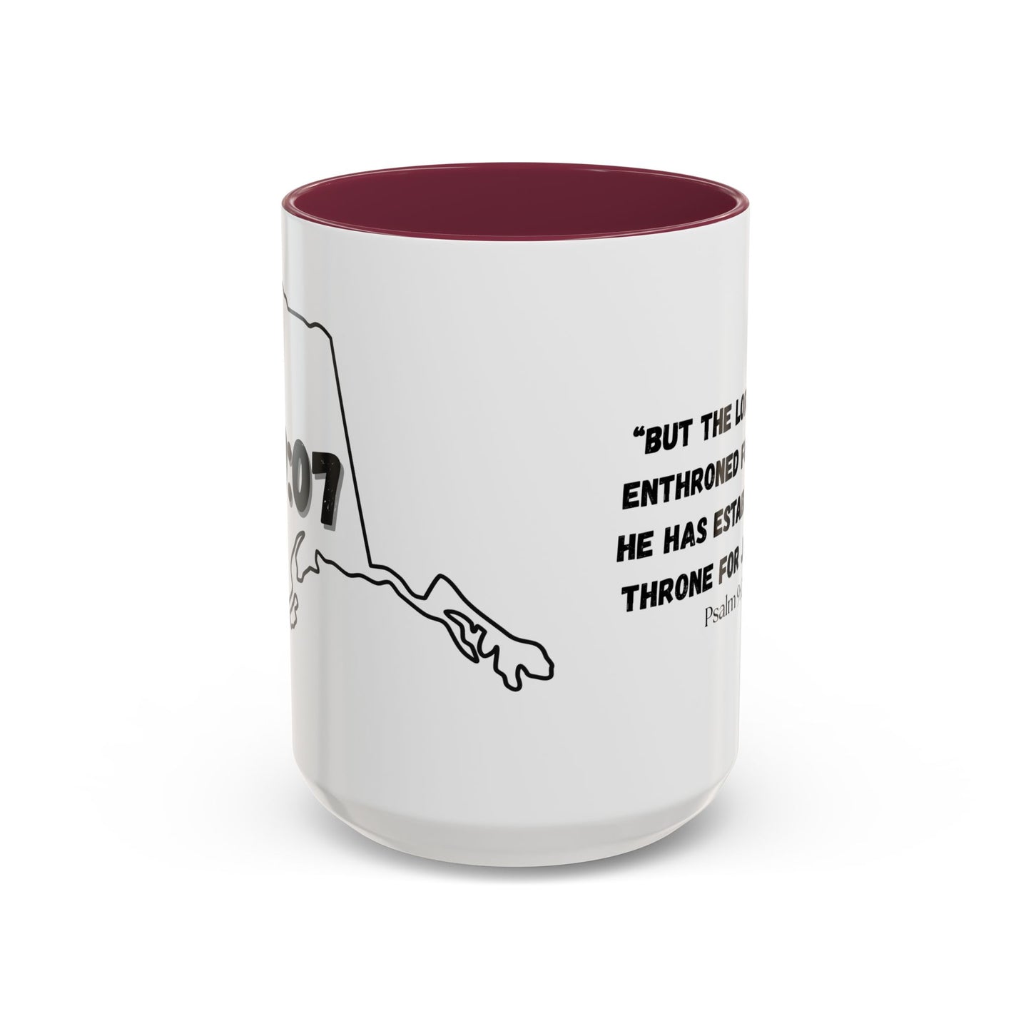 Alaska Area Code Mug, Psalm 9:07