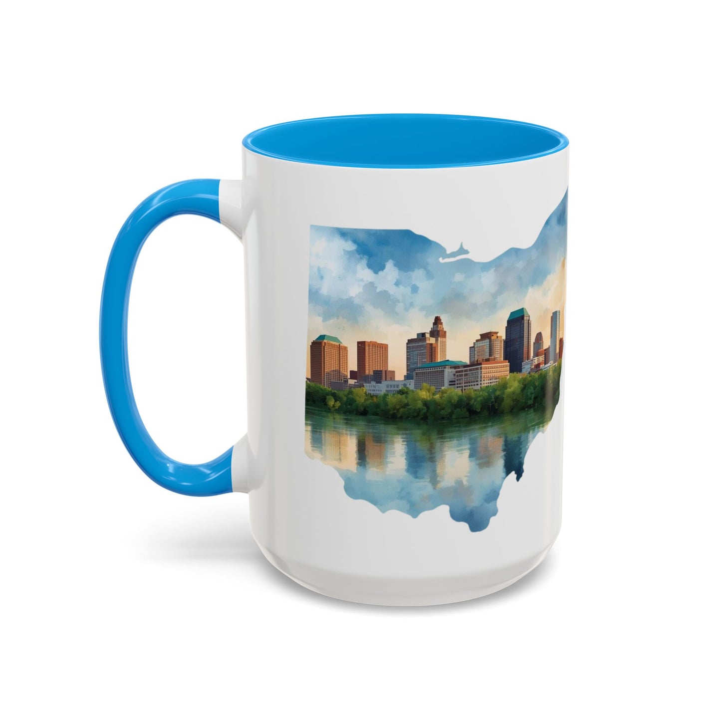 Cleveland Has My Heart Mug — Colorful Ceramic Coffee Mug (11oz & 15oz)