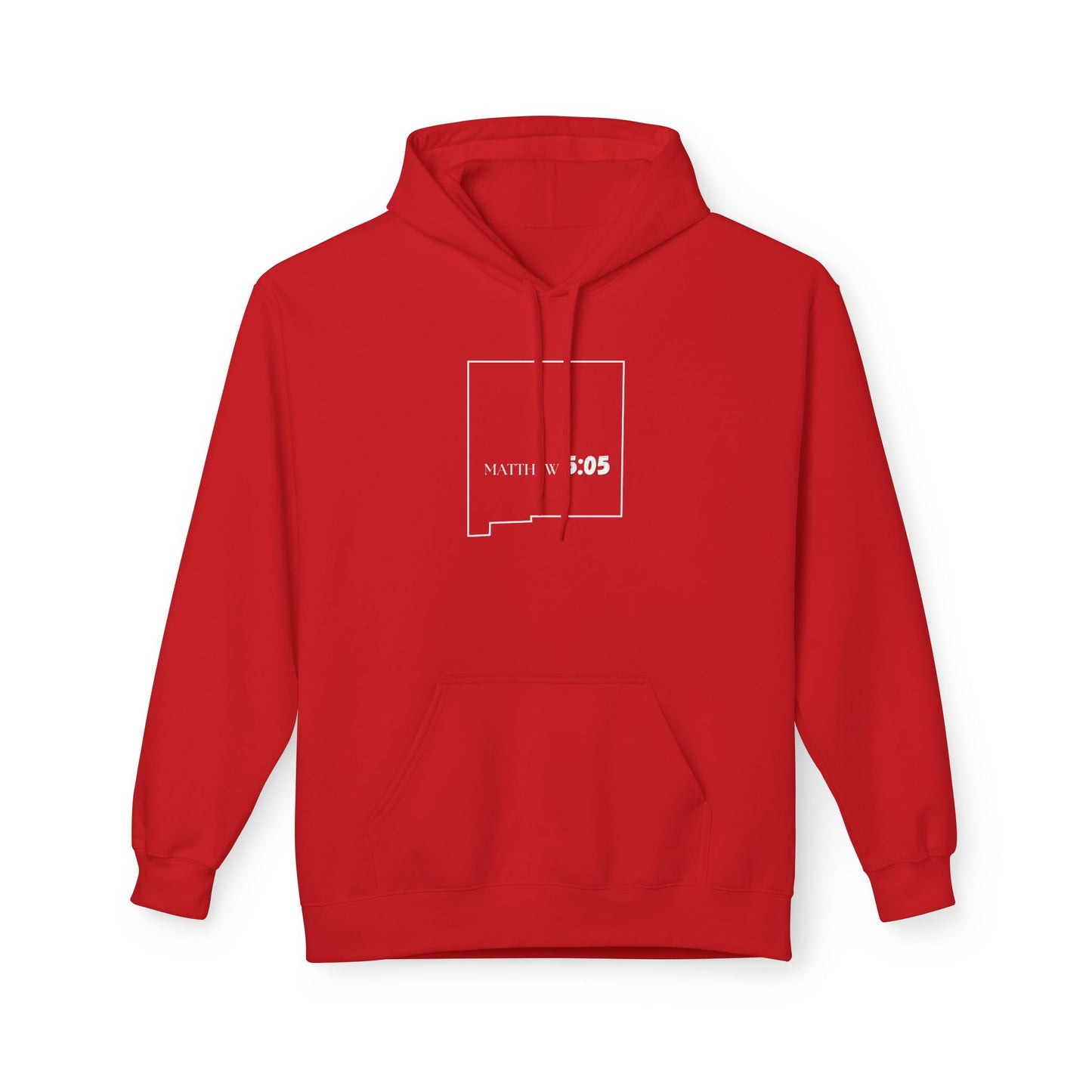Albuquerque NM Area Code Hoodie - Fleece Hoodie Matthew 5:05