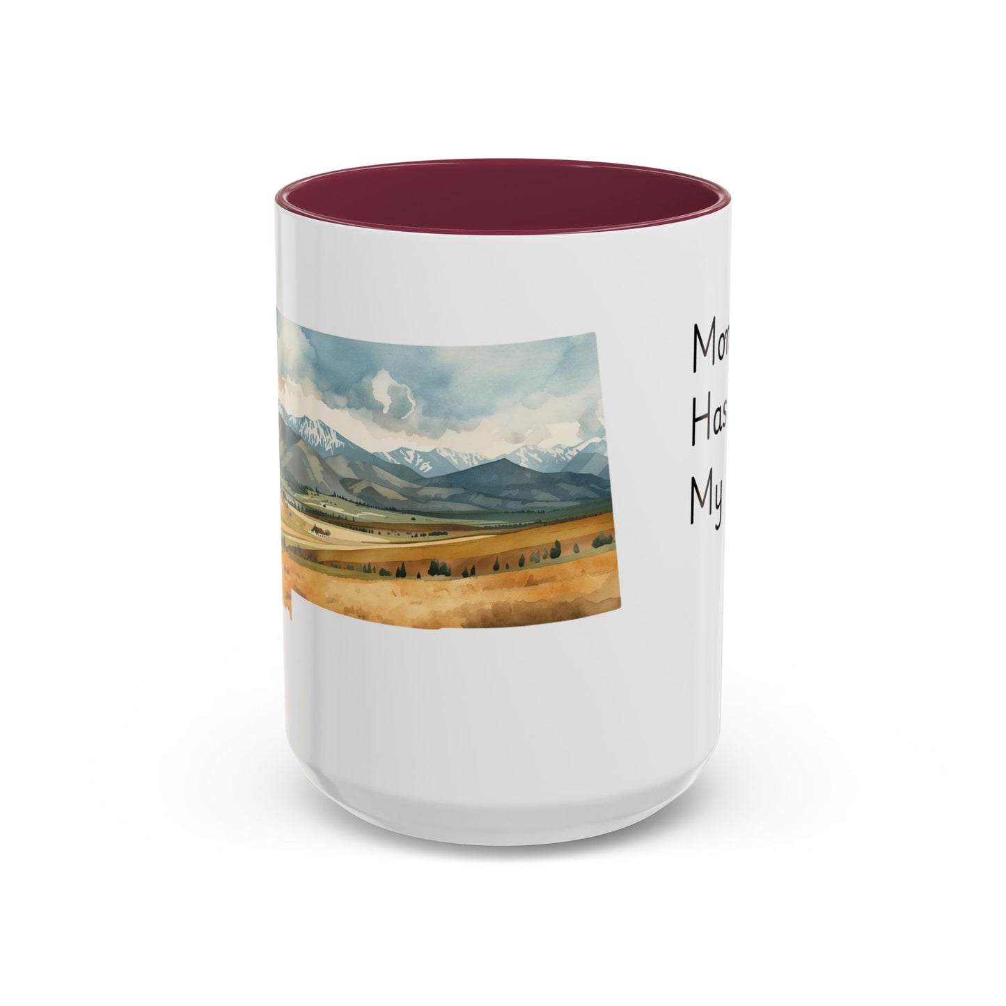 Montana Has My Heart Mug — Colorful Ceramic Coffee Cup (11oz, 15oz)